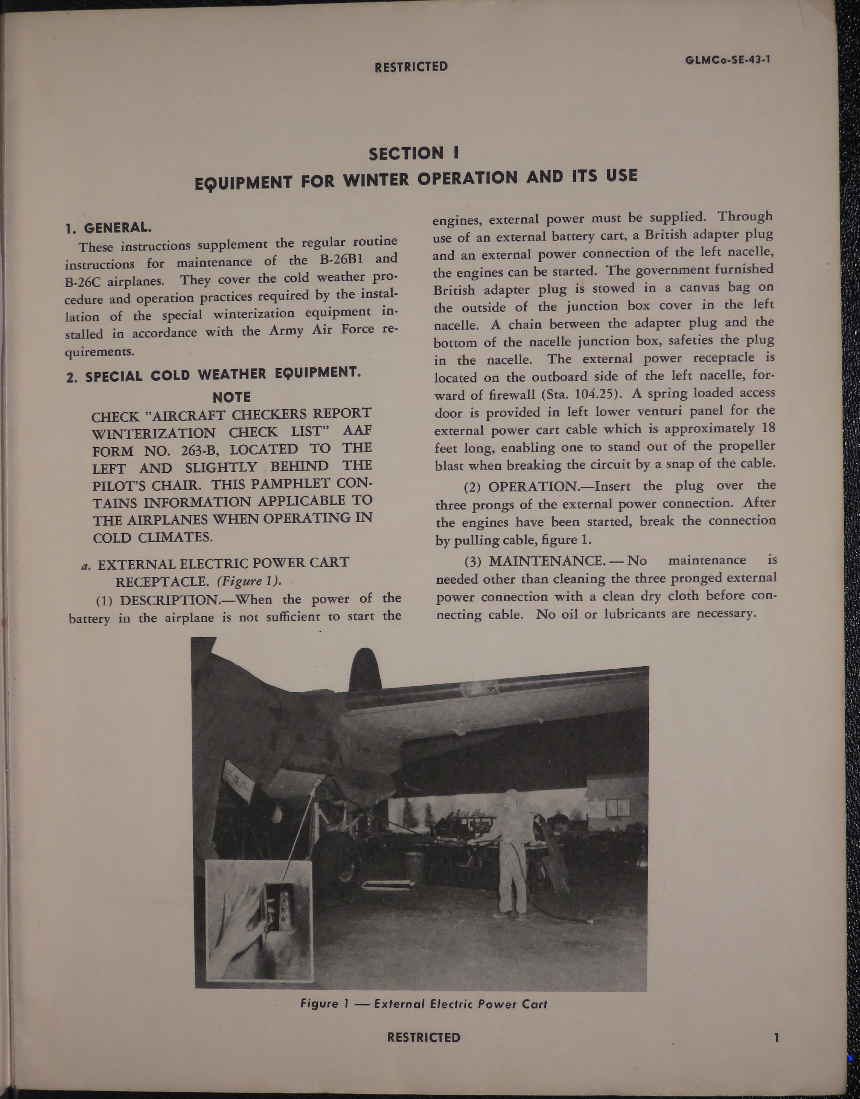 Sample page 9 from AirCorps Library document: Handbook of Cold Weather Equipment Operation and Service for the B-26B1 and B-26C Airplanes