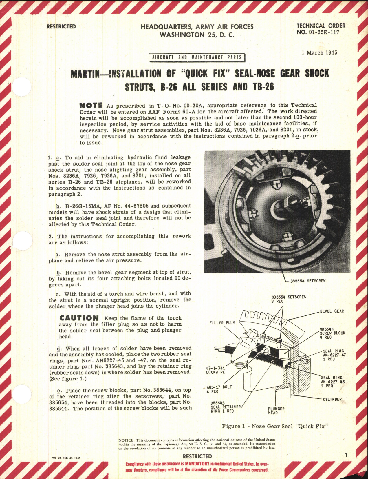 Sample page 1 from AirCorps Library document: Installation of 