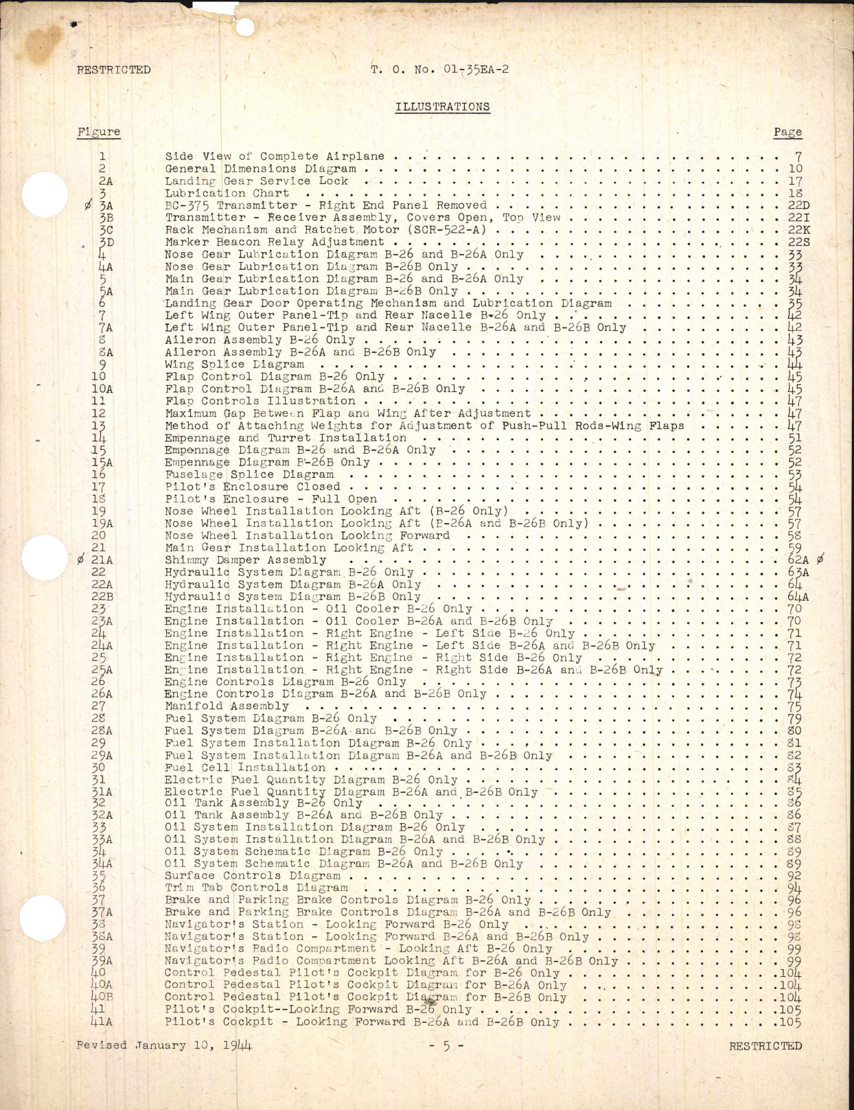 Sample page 7 from AirCorps Library document: Erection and Maintenance Instructions for RB-26 and B-26B (Marauder I and IA)