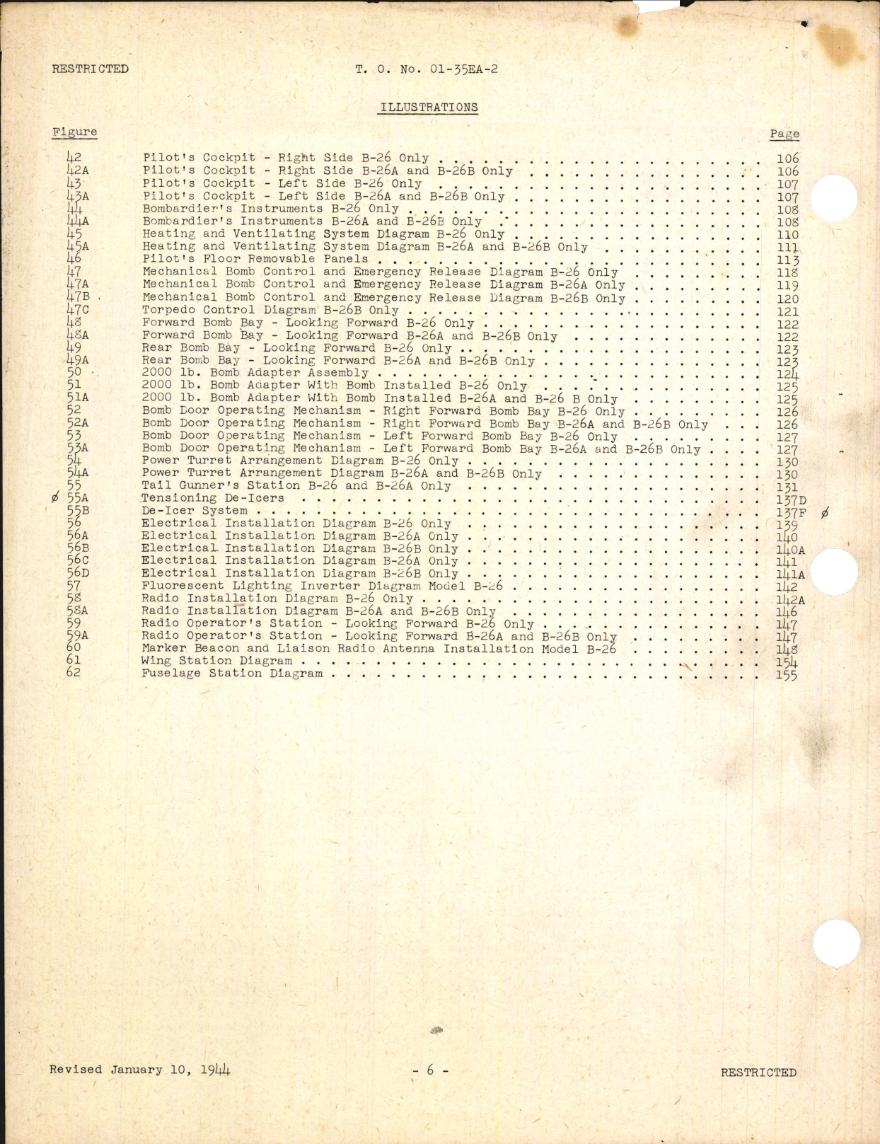 Sample page 8 from AirCorps Library document: Erection and Maintenance Instructions for RB-26 and B-26B (Marauder I and IA)