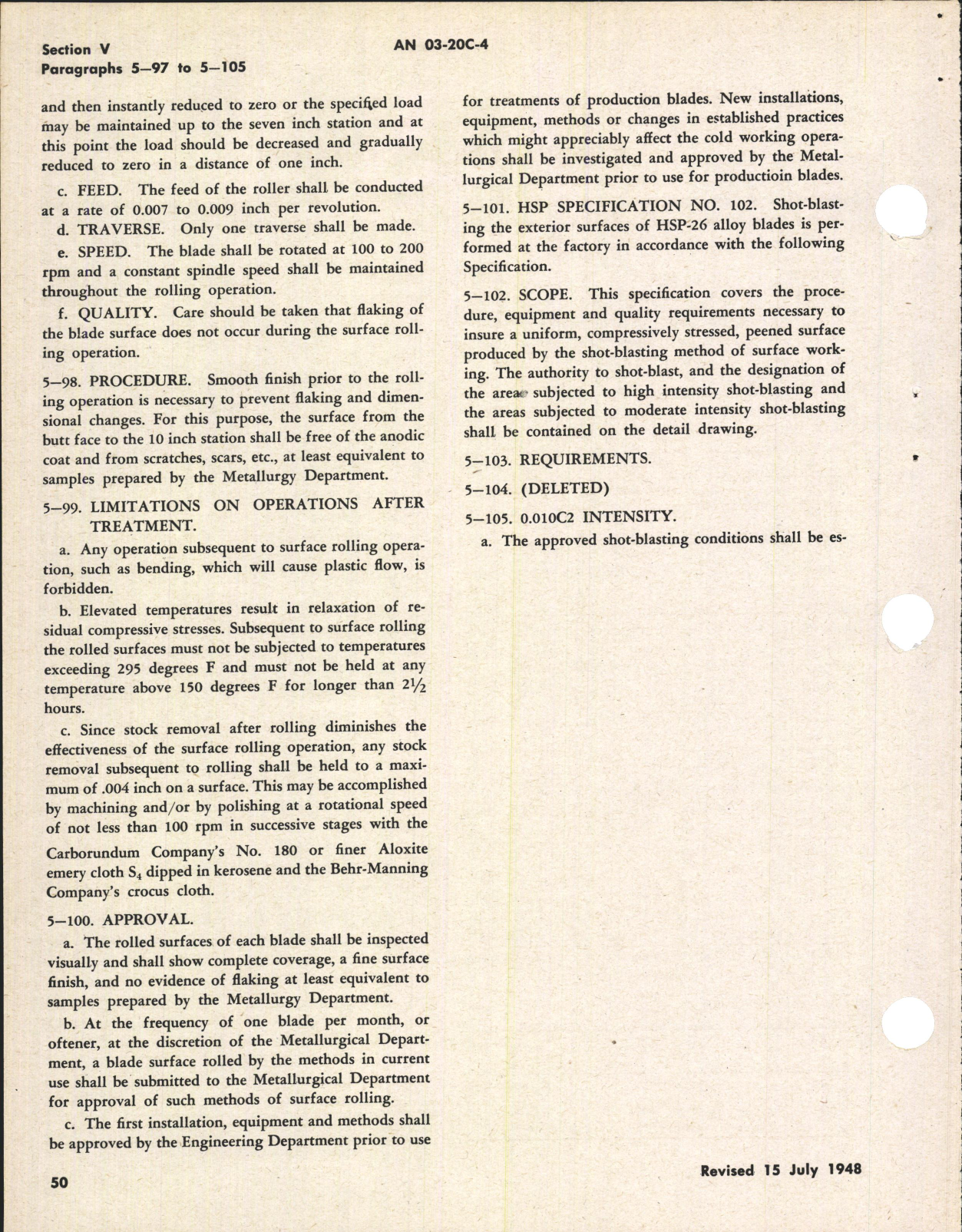 Sample page 6 from AirCorps Library document: Operation, Service, & Overhaul Instructions for Aluminum Alloy Propeller Blades