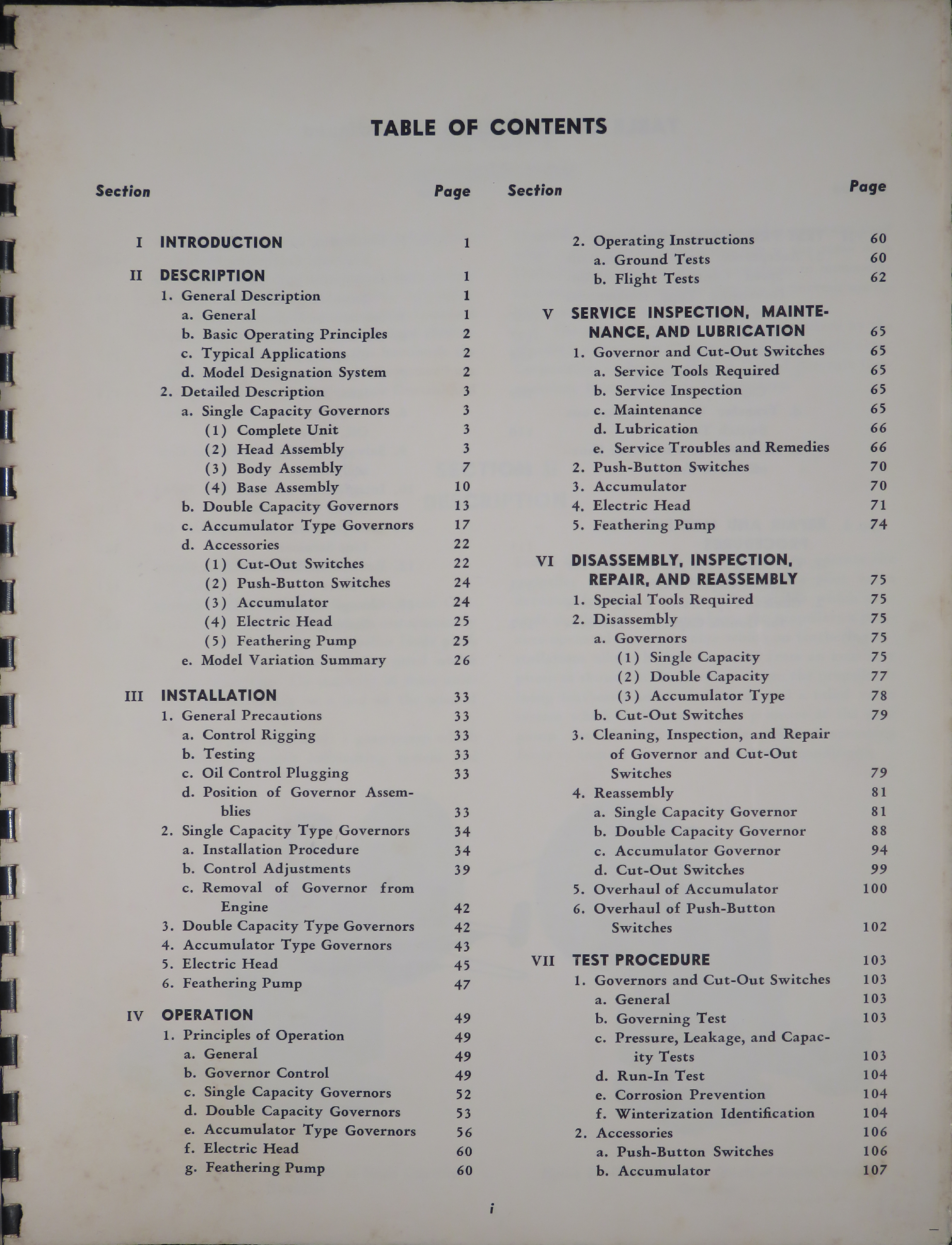 Sample page 5 from AirCorps Library document: Service Manual for Hydromatic Propeller Governors