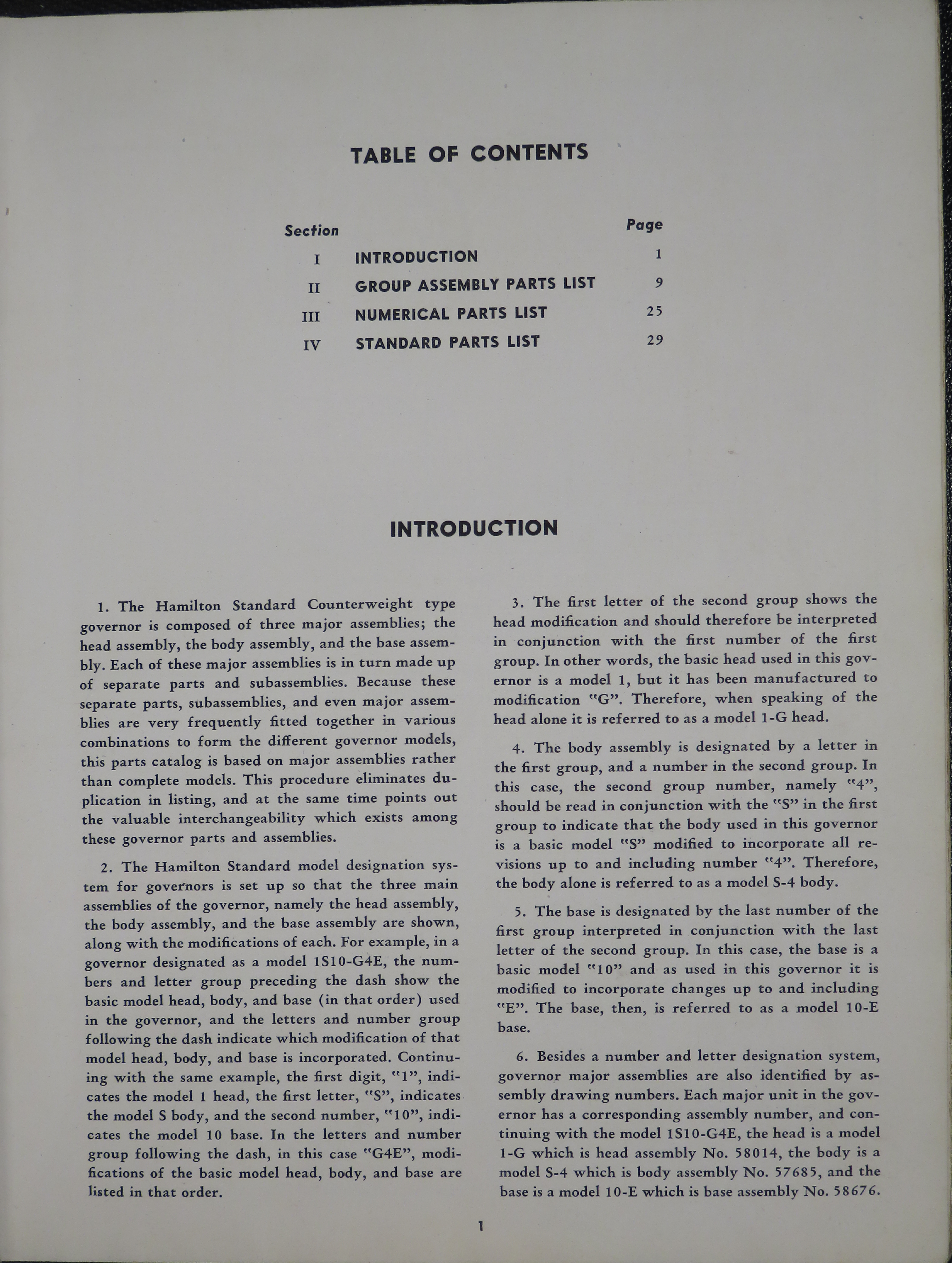 Sample page 5 from AirCorps Library document: Parts Catalog for Counterweight Propeller Governors