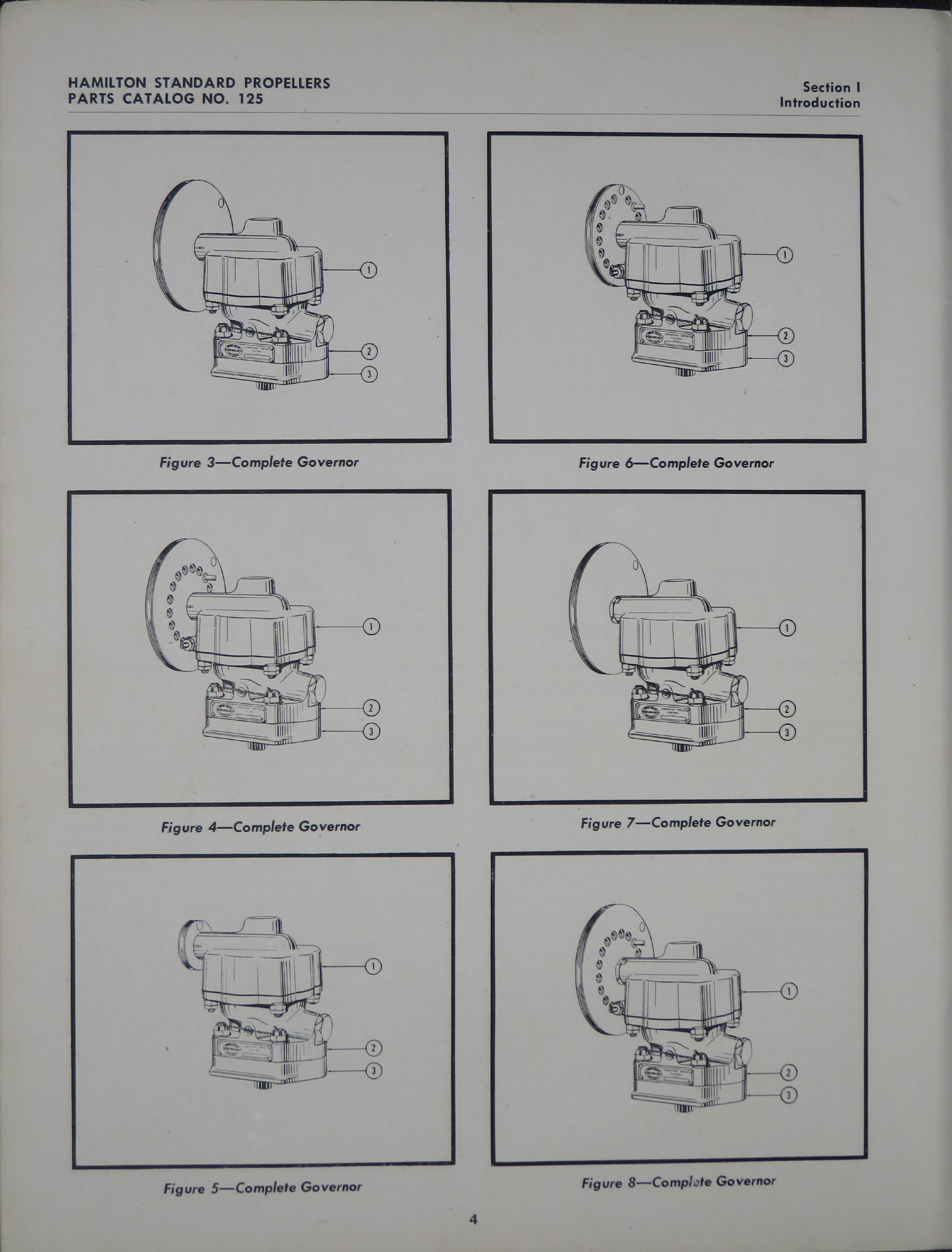 Sample page 8 from AirCorps Library document: Parts Catalog for Counterweight Propeller Governors