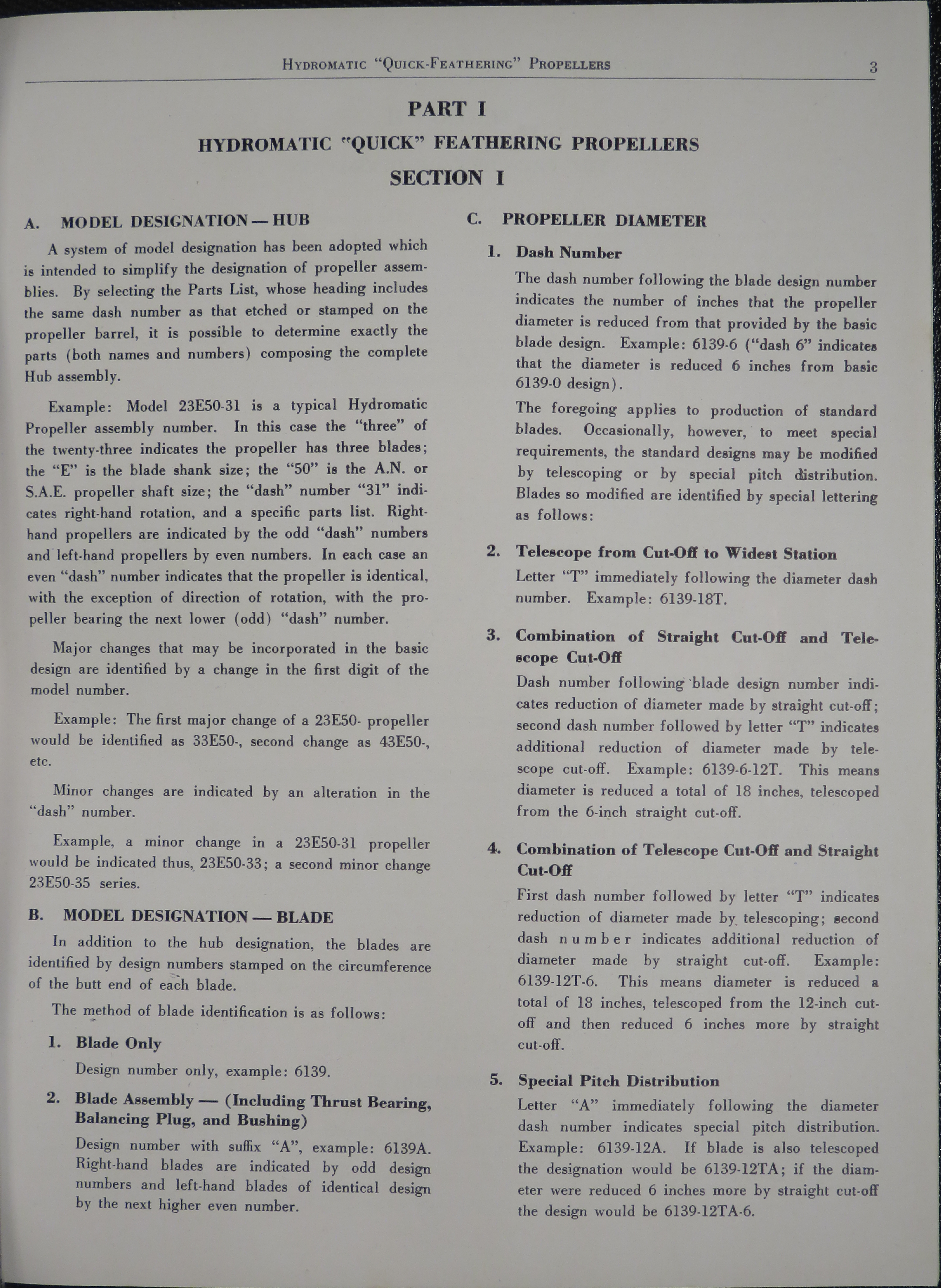 Sample page 11 from AirCorps Library document: Service Manual for Quick-Feathering Hydromatic Propeller Models 23E50-31 and Above with Constant Speed Control