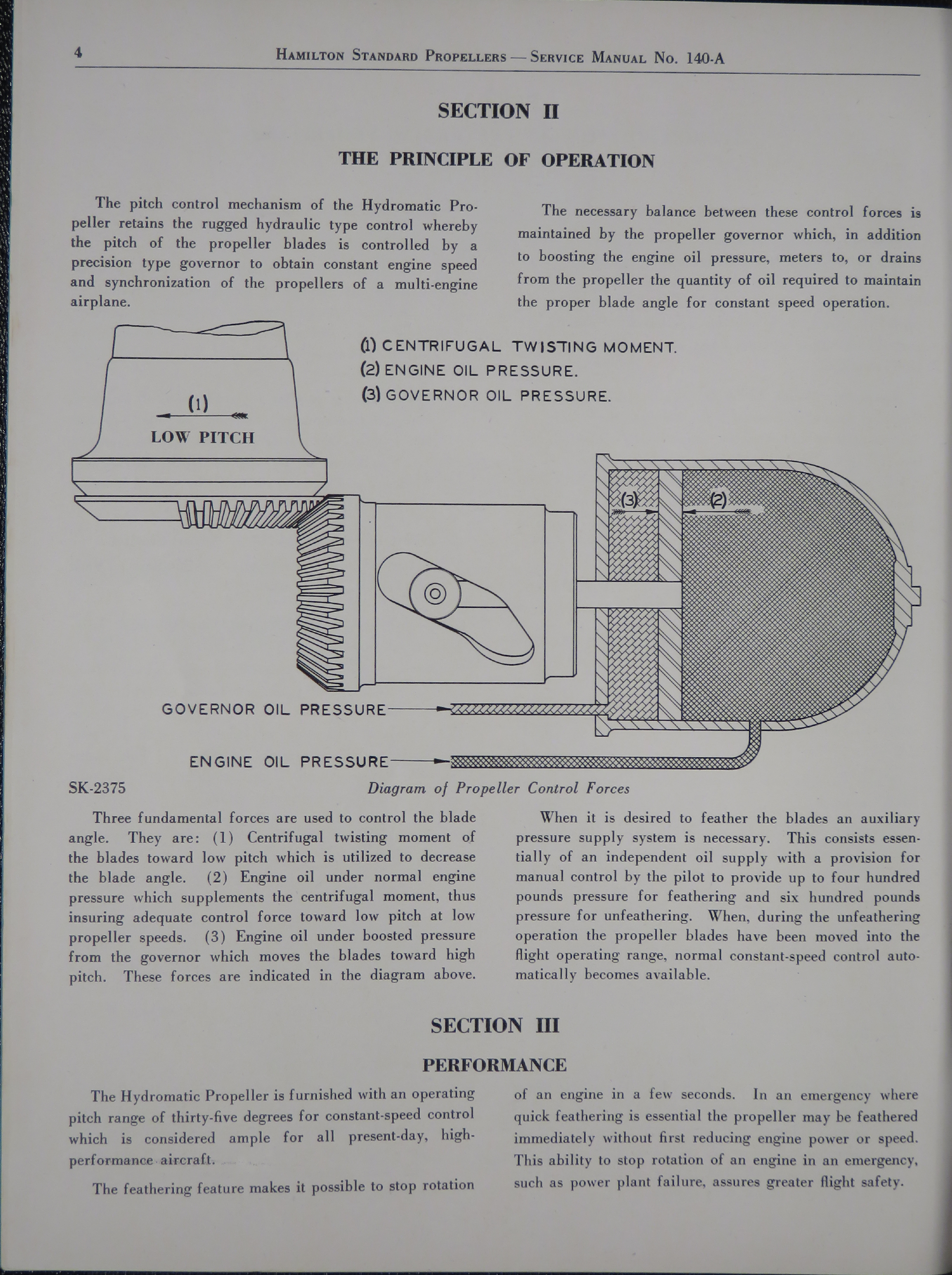 Sample page 12 from AirCorps Library document: Service Manual for Quick-Feathering Hydromatic Propeller Models 23E50-31 and Above with Constant Speed Control