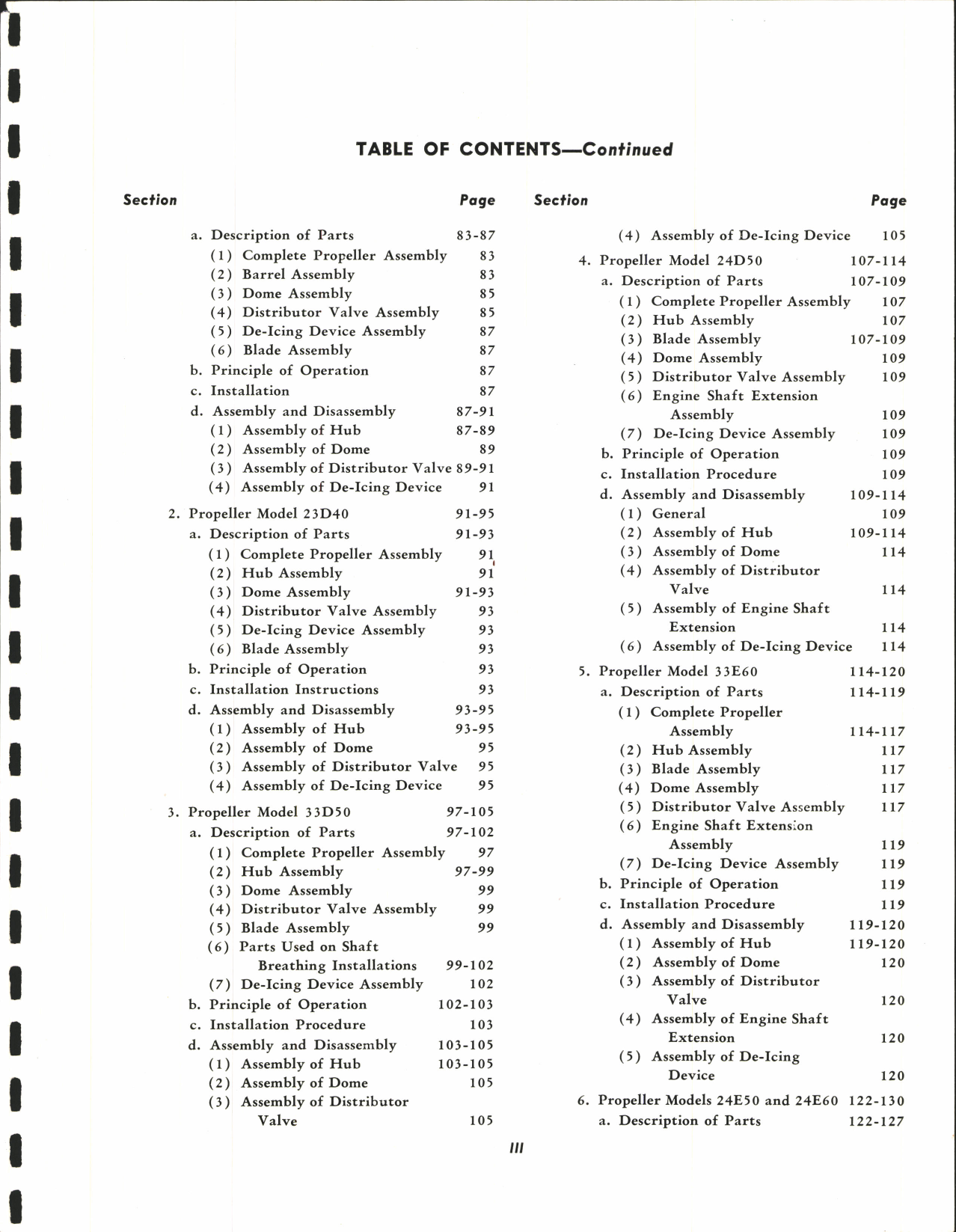 Sample page 7 from AirCorps Library document: Service Manual for Quick-Feathering Hydromatic Propellers