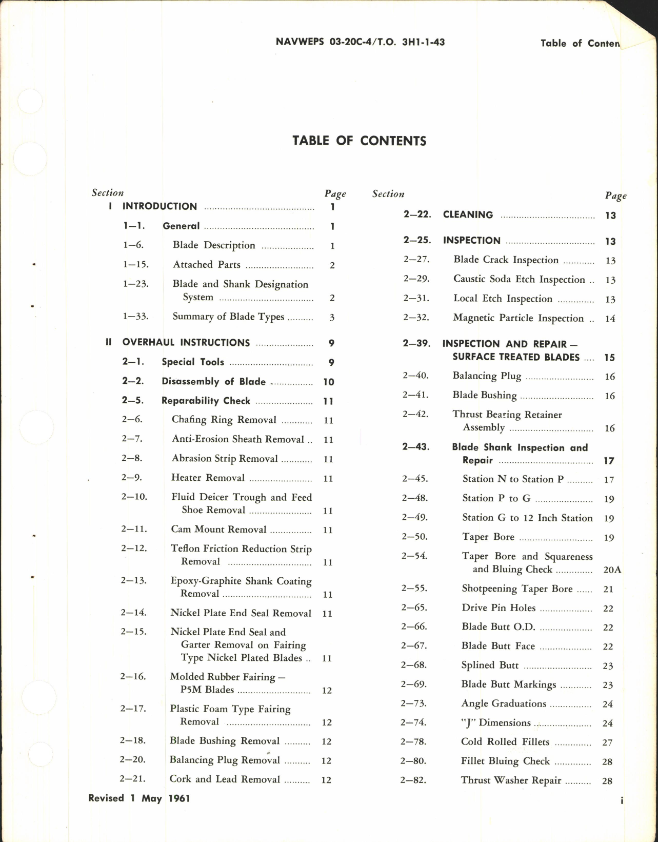 Sample page 5 from AirCorps Library document: Overhaul Instructions for Aluminum Alloy Propeller Blades