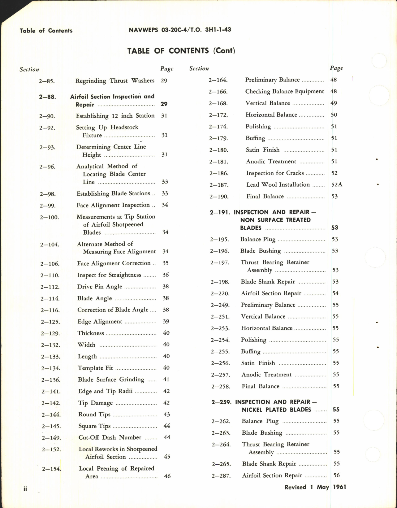 Sample page 6 from AirCorps Library document: Overhaul Instructions for Aluminum Alloy Propeller Blades