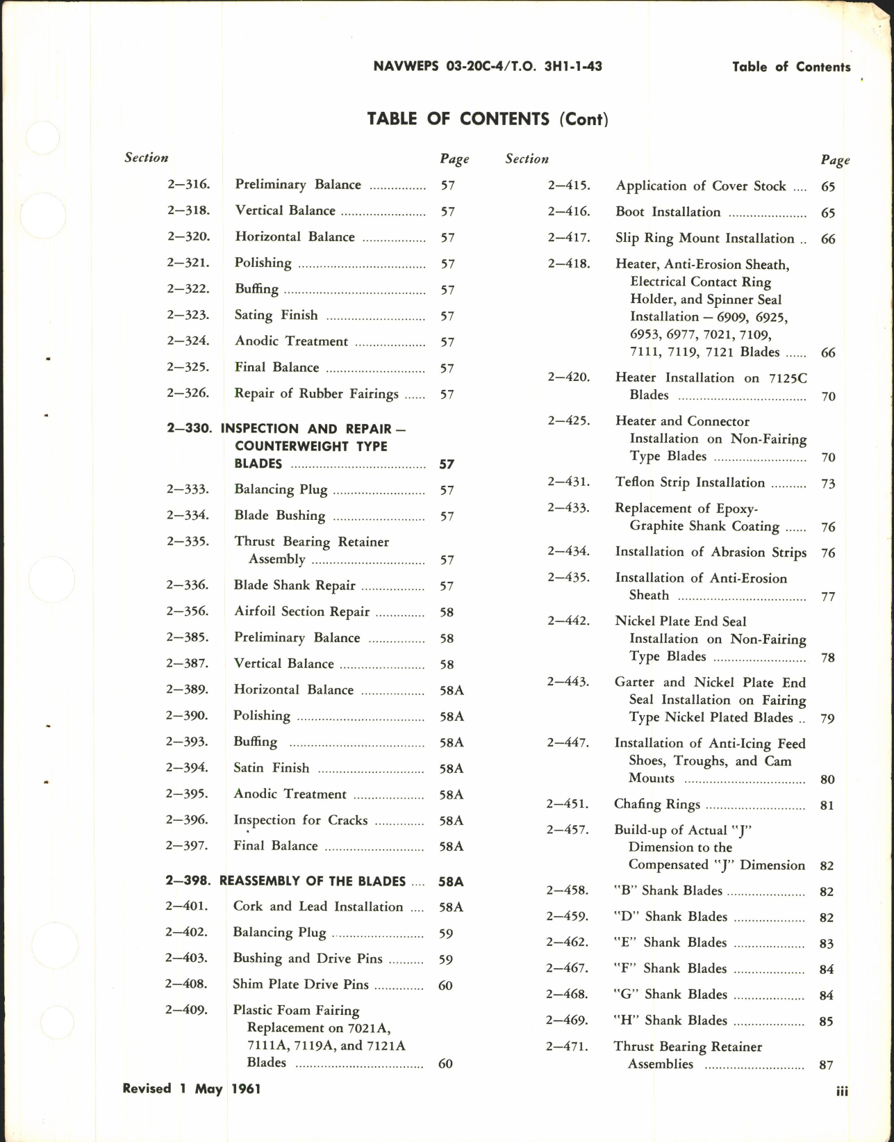 Sample page 7 from AirCorps Library document: Overhaul Instructions for Aluminum Alloy Propeller Blades