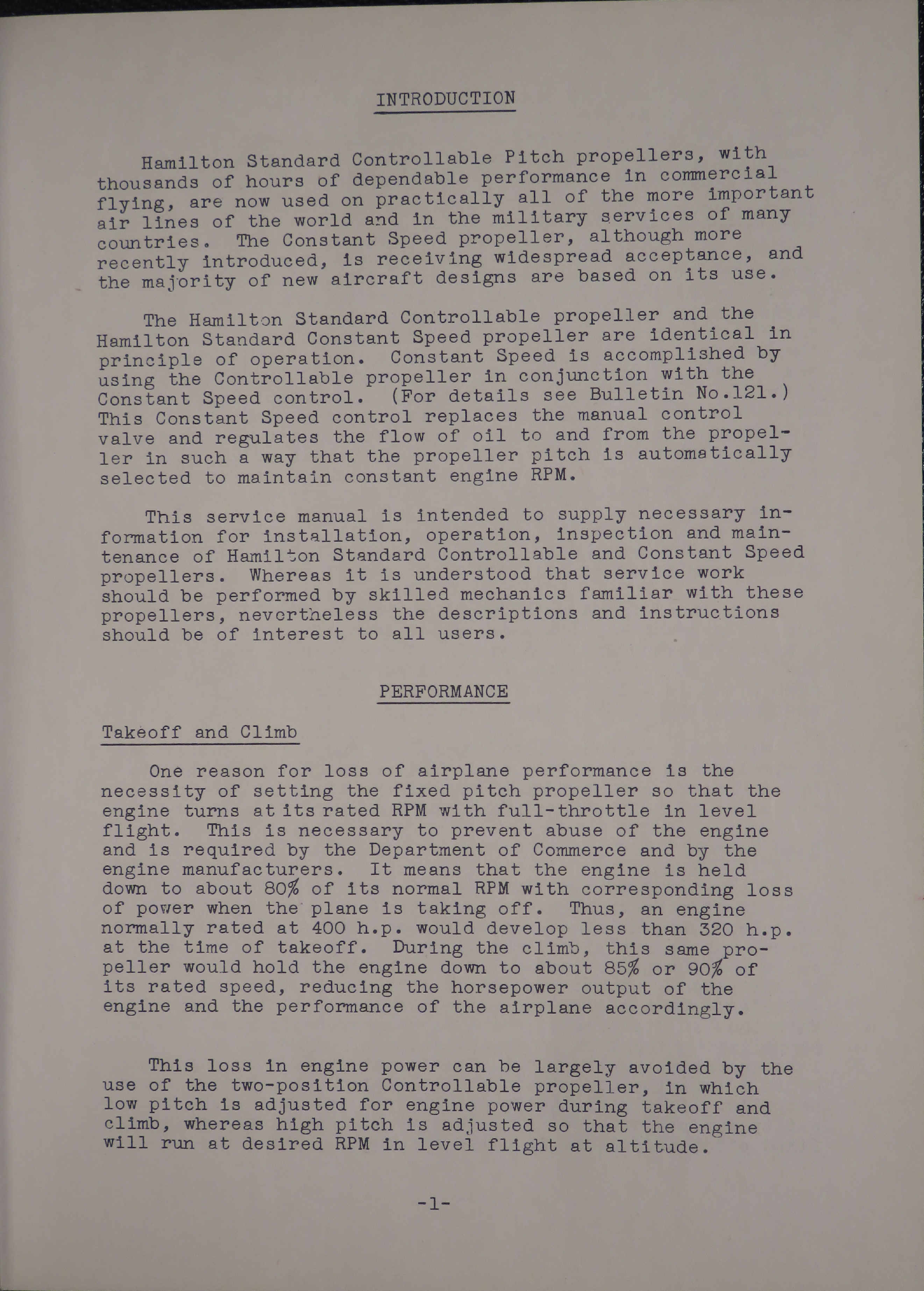 Sample page 7 from AirCorps Library document: Service Manual for Controllable and Constant Speed Hamilton Standard Propellers