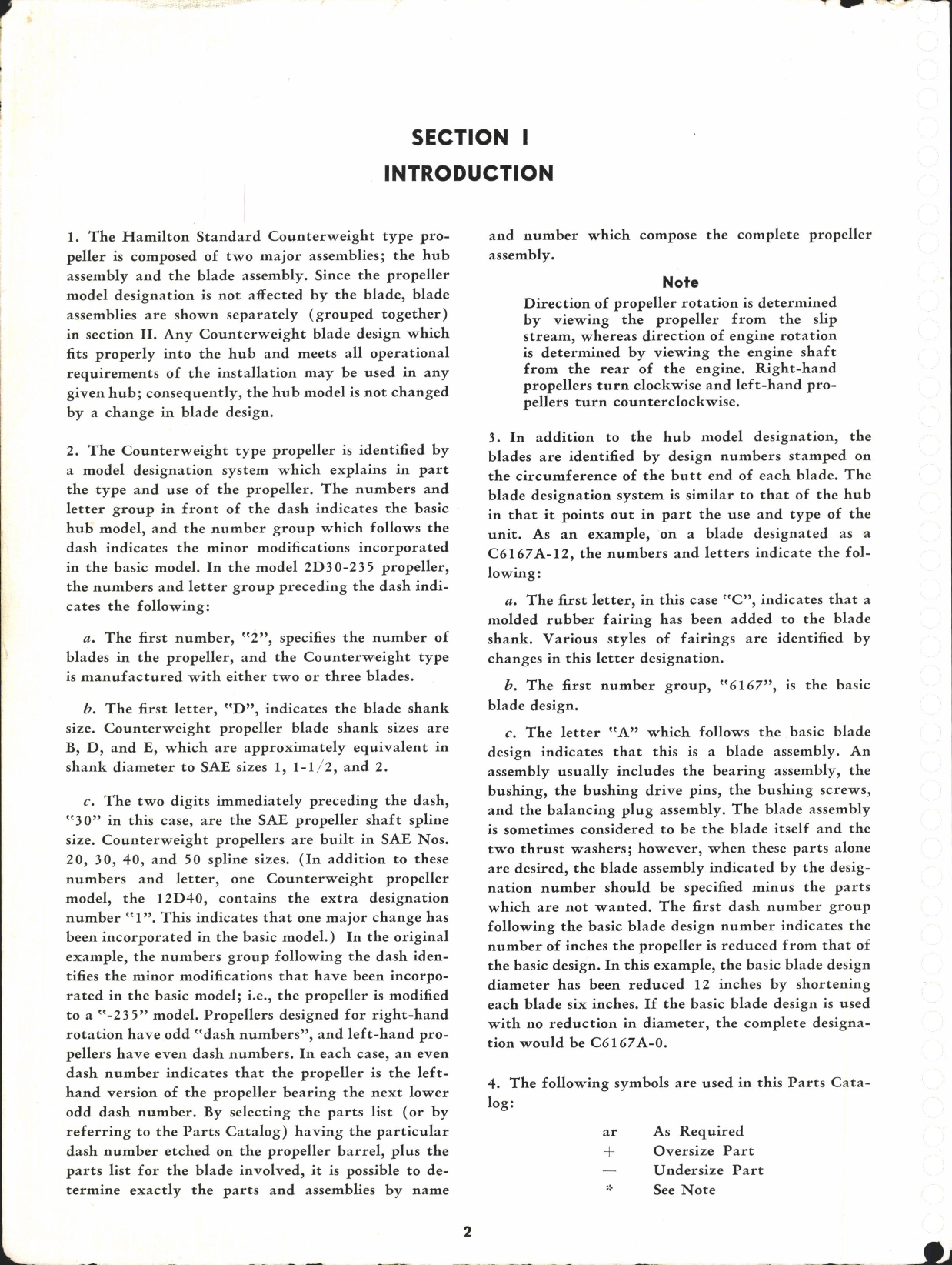 Sample page 6 from AirCorps Library document: Parts Catalog for Counterweight Propellers