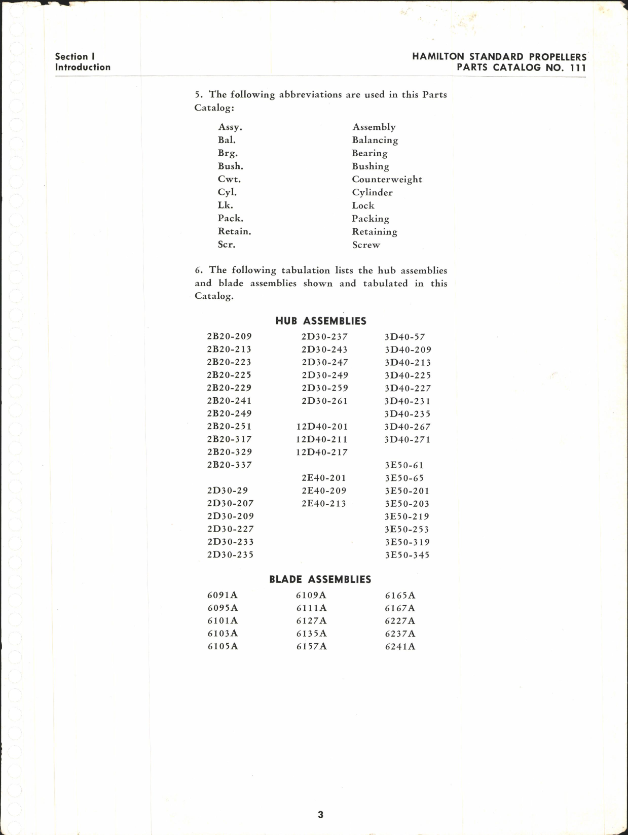 Sample page 7 from AirCorps Library document: Parts Catalog for Counterweight Propellers