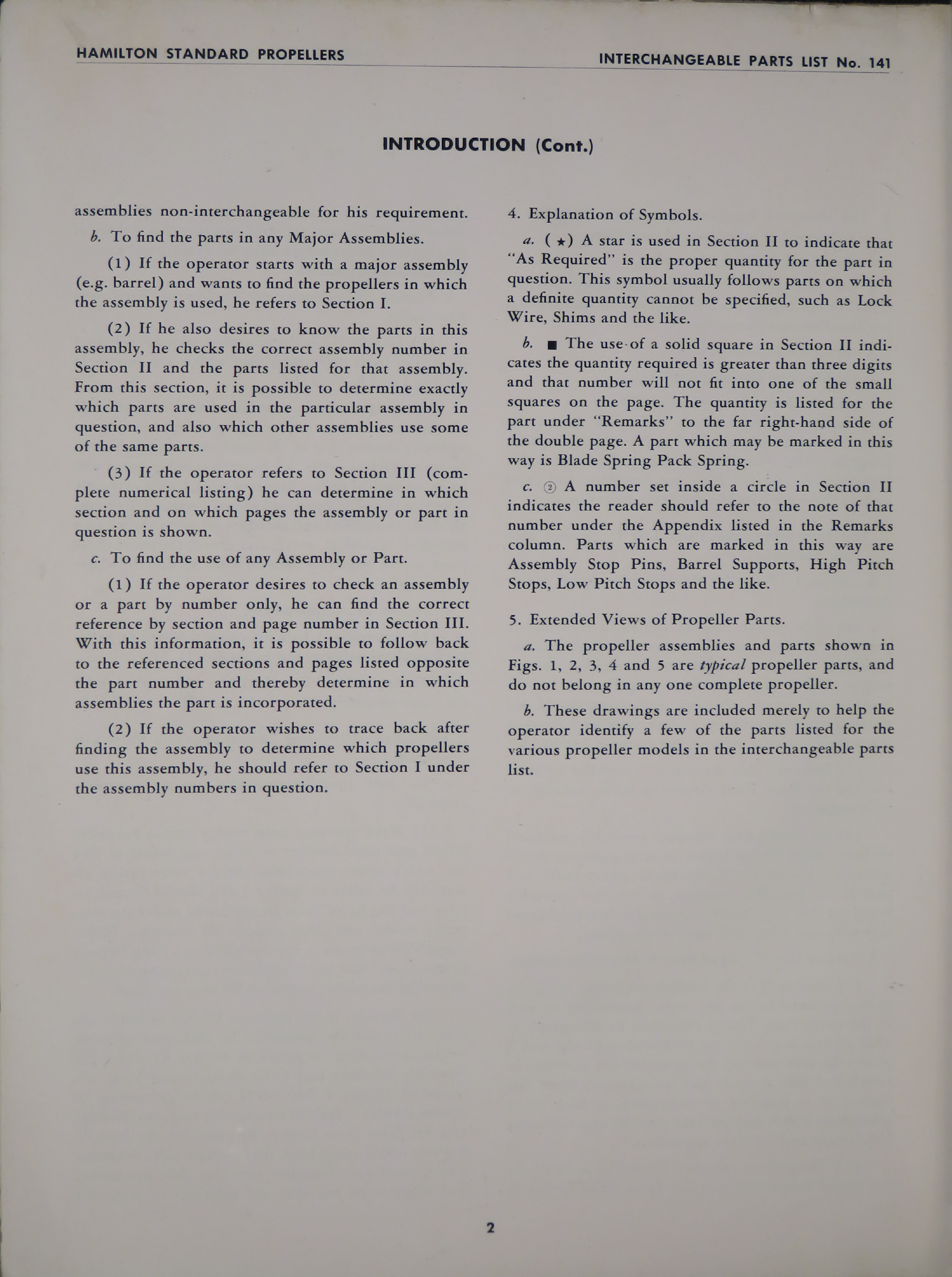 Sample page 8 from AirCorps Library document: Interchangeable Parts List for Quick-Feathering Hydromatic Propellers