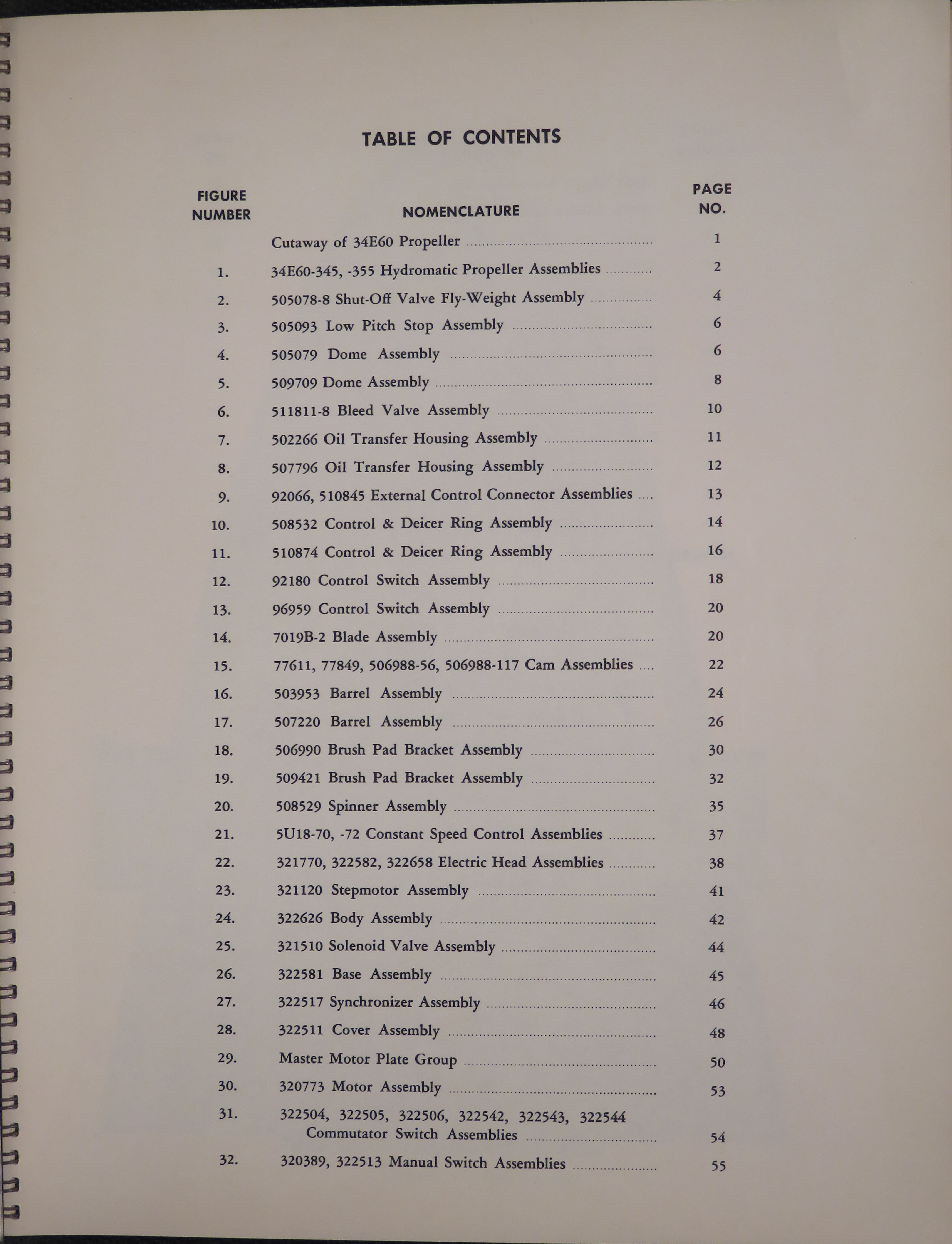 Sample page 5 from AirCorps Library document: Parts Catalog for Hydromatic Propeller Models 34E60 for Douglas DC7-C 