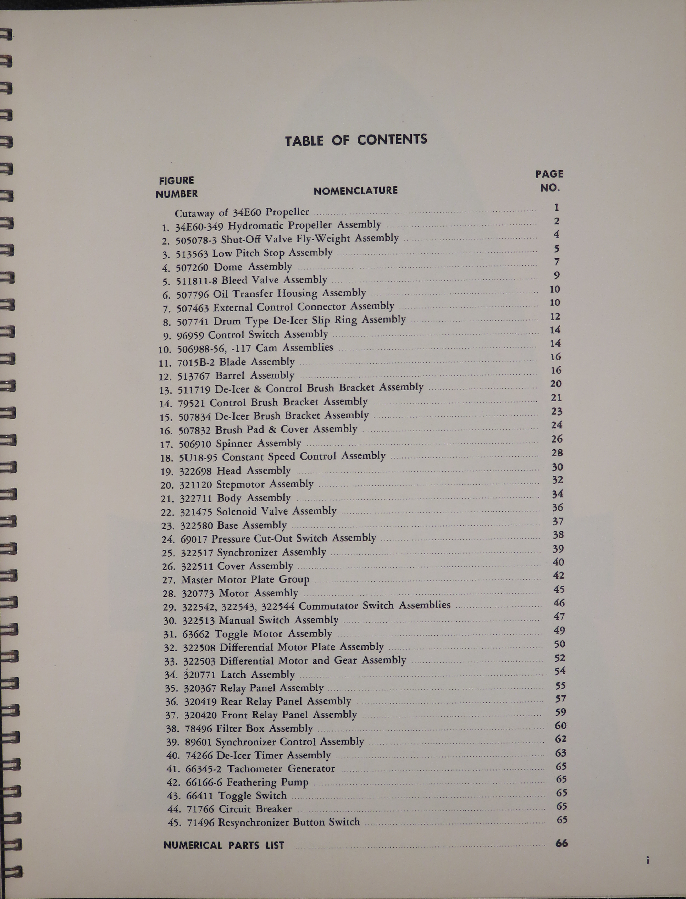 Sample page 5 from AirCorps Library document: Parts Catalog for Hydromatic Propeller Model 34E60 for Boeing 377