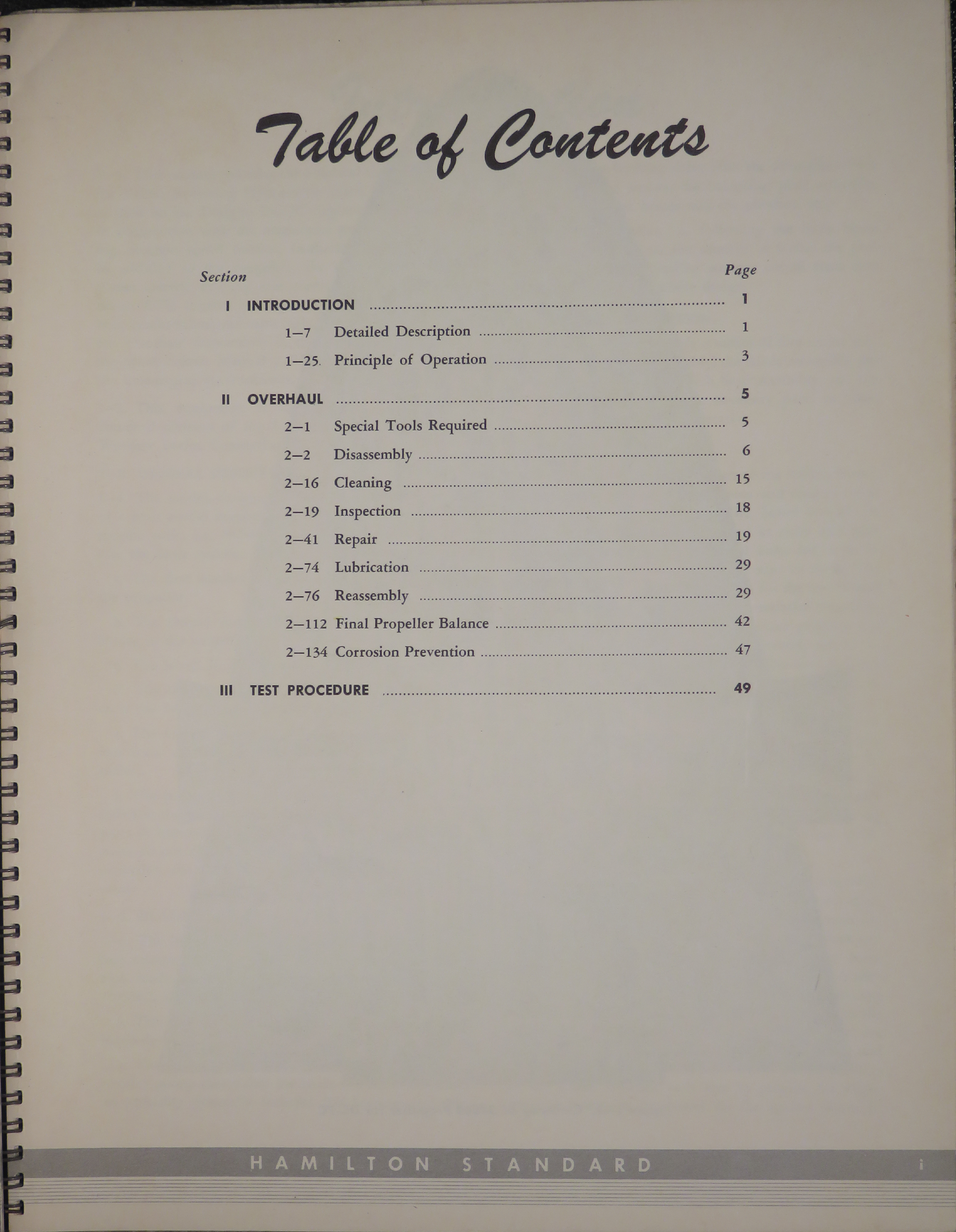 Sample page 5 from AirCorps Library document: Overhaul Manual for Hydromatic Propeller Model 34E60 for Douglas DC-7C 