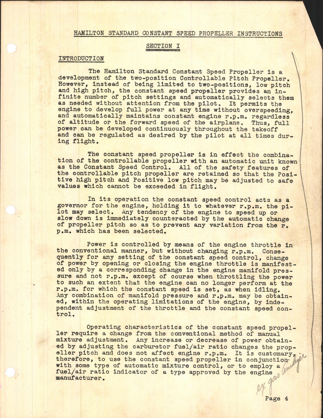 Sample page 7 from AirCorps Library document: Operation & Installation Instructions for Hamilton Standard Constant Speed Propellers