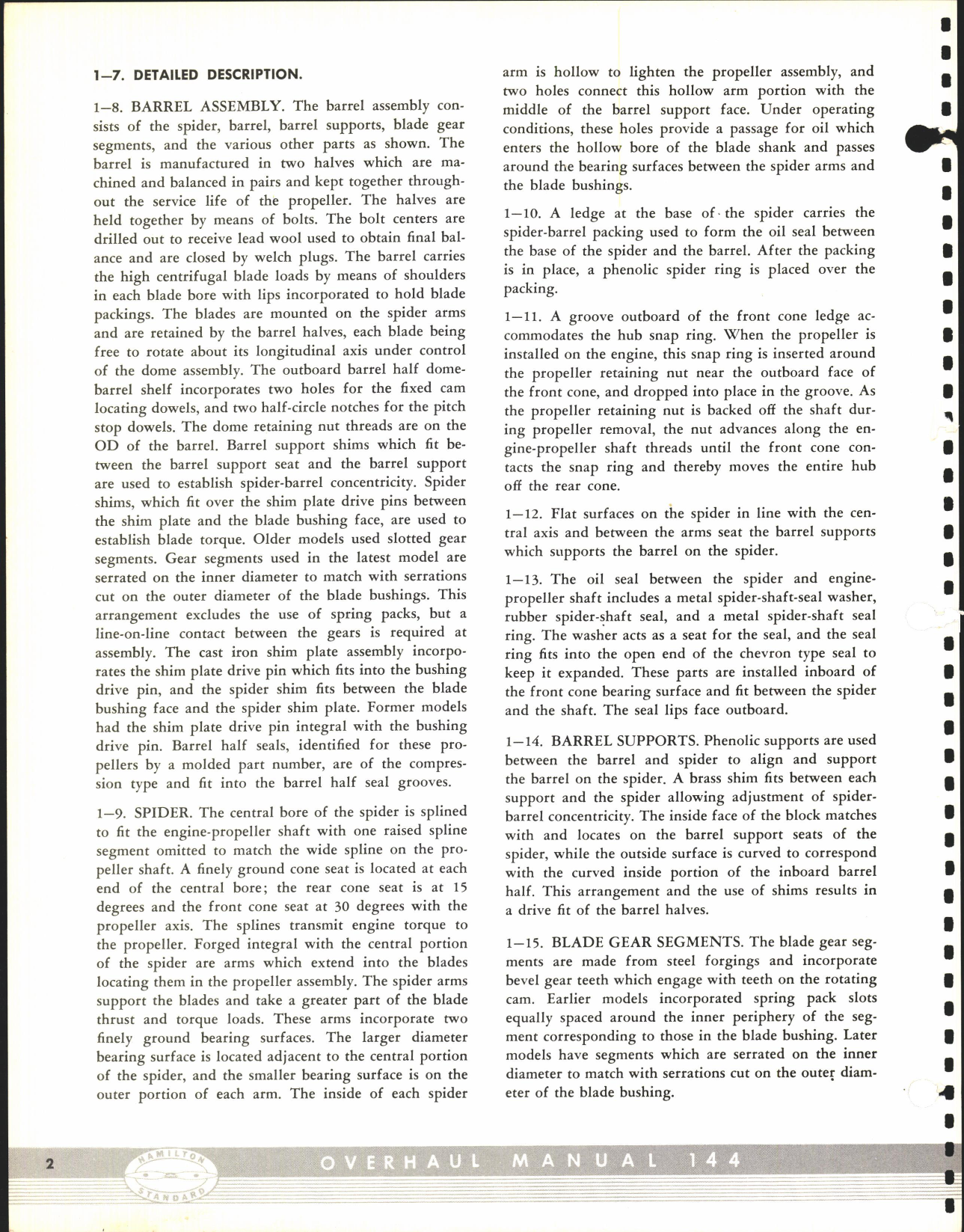 Sample page 8 from AirCorps Library document: Hamilton Standard 22D30 and 22D40 Hydromatic Propellers