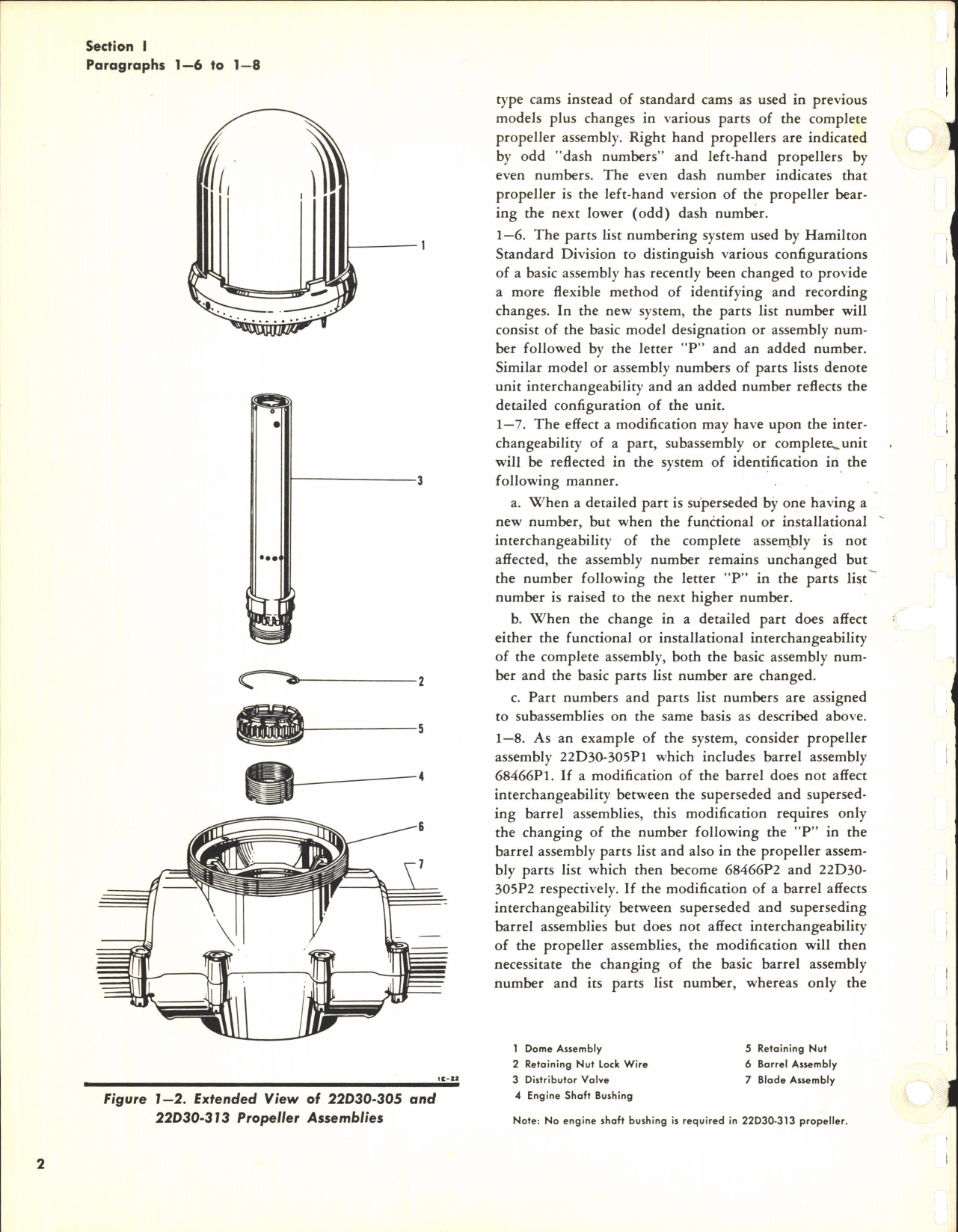 Sample page 8 from AirCorps Library document: Maintenance Manual for 22D30 and 22D40 Hydromatic Propellers