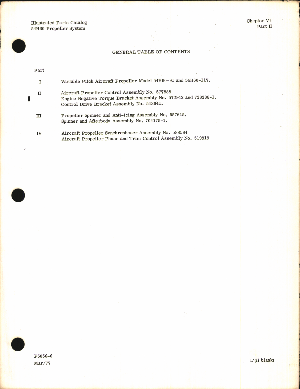 Sample page 5 from AirCorps Library document: Illustrated Parts Breakdown for Variable Pitch Propeller Model 54H60-91 and 54H60-117