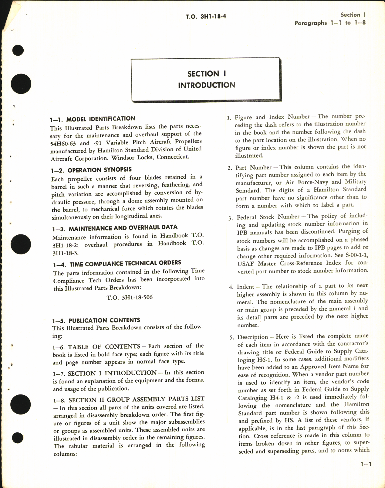 Sample page 5 from AirCorps Library document: Illustrated Parts Breakdown for Variable Pitch Aircraft Propellers