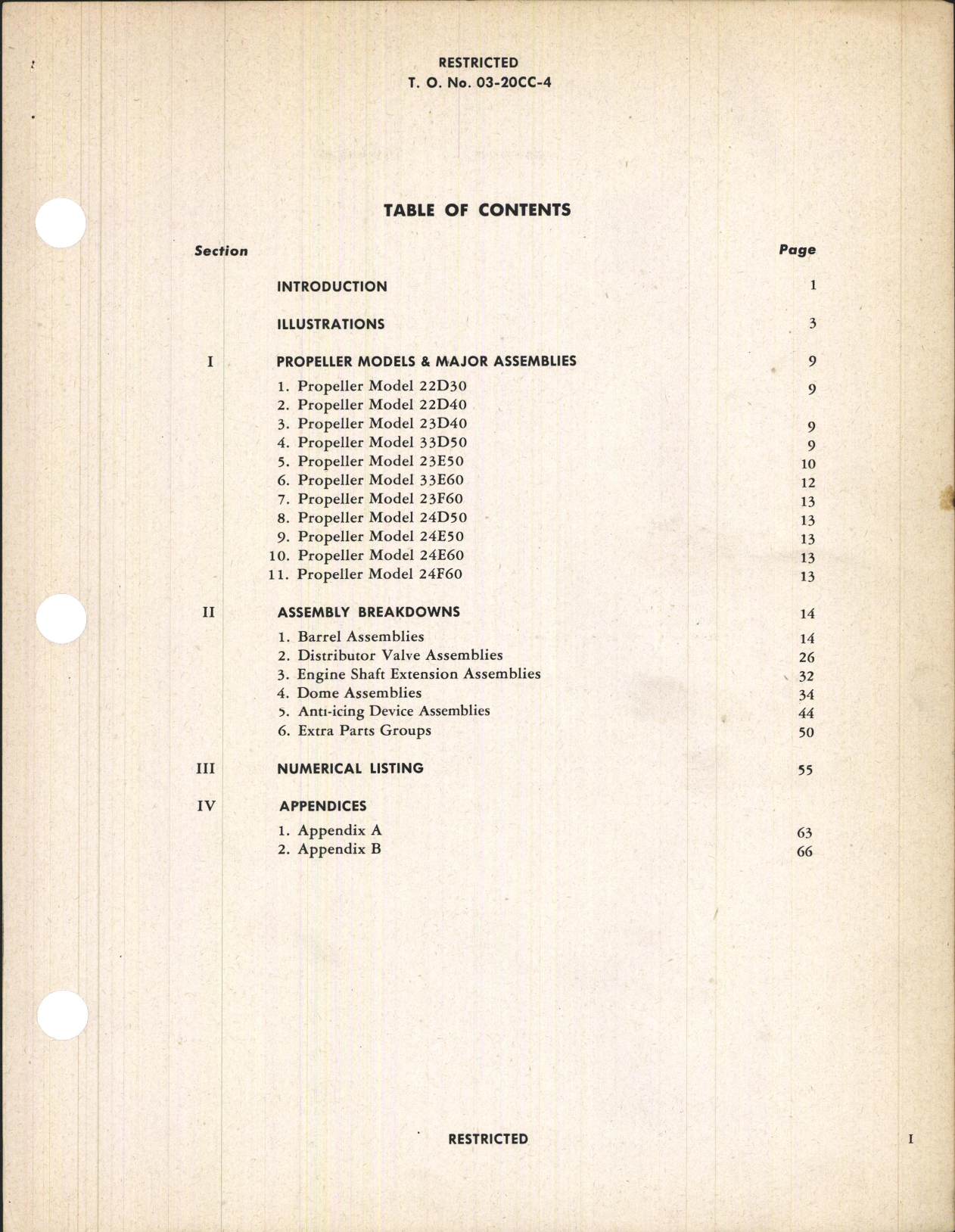 Sample page 5 from AirCorps Library document: Interchangeable Parts Catalog for Hydromatic Propellers