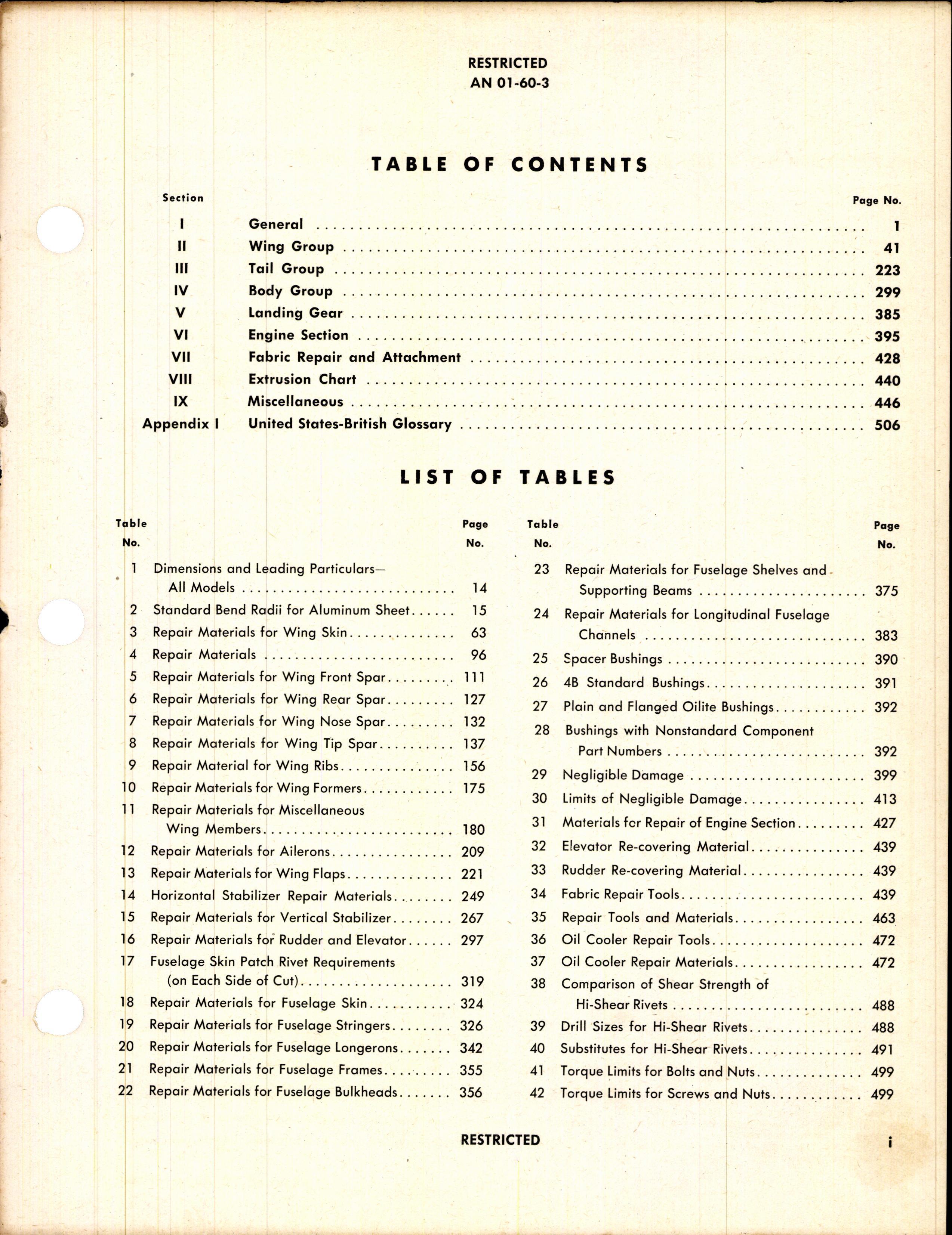 Sample page 3 from AirCorps Library document: Structural Repair Instructions for A-36 and P-51 Series