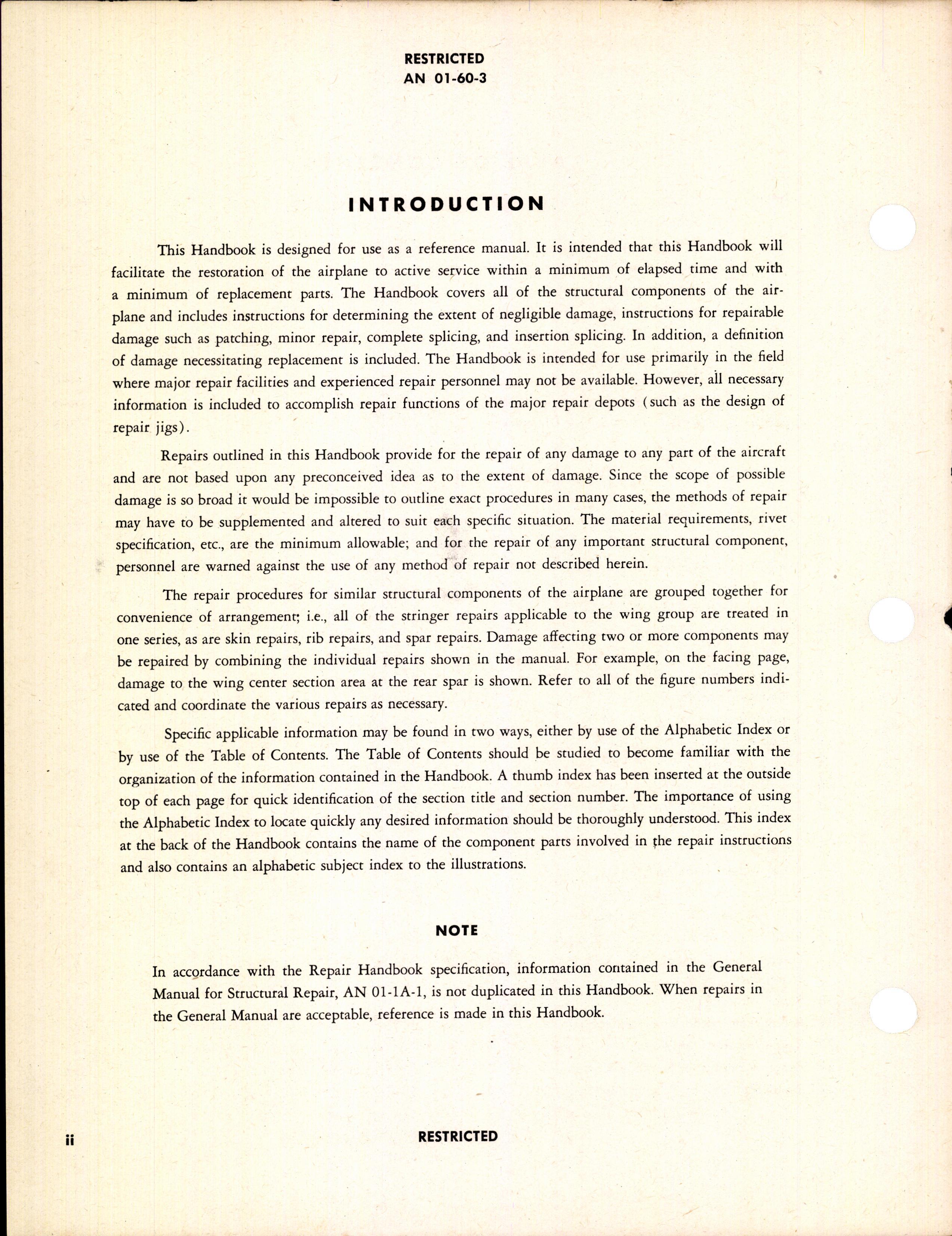 Sample page 4 from AirCorps Library document: Structural Repair Instructions for A-36 and P-51 Series