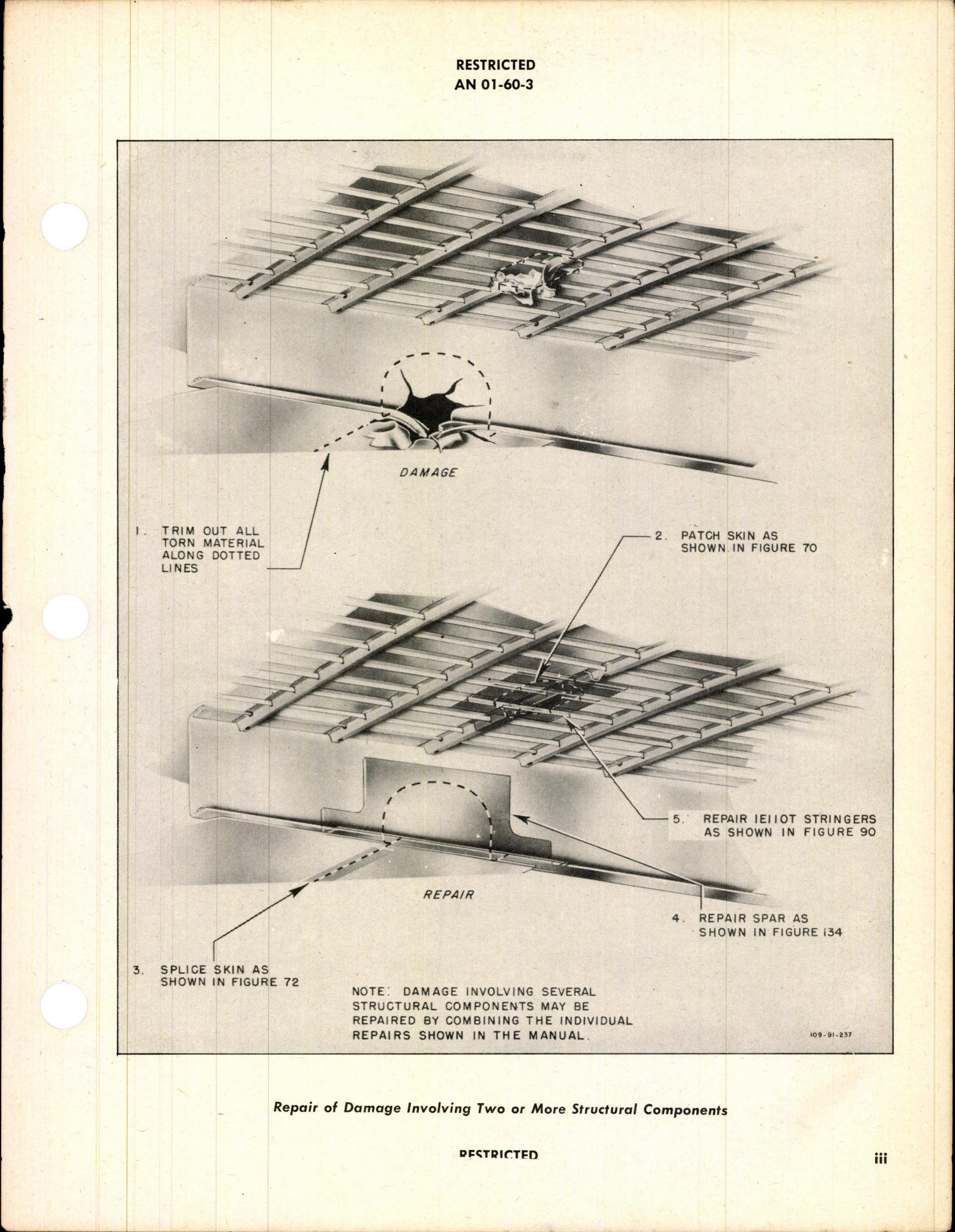 Sample page 5 from AirCorps Library document: Structural Repair Instructions for A-36 and P-51 Series