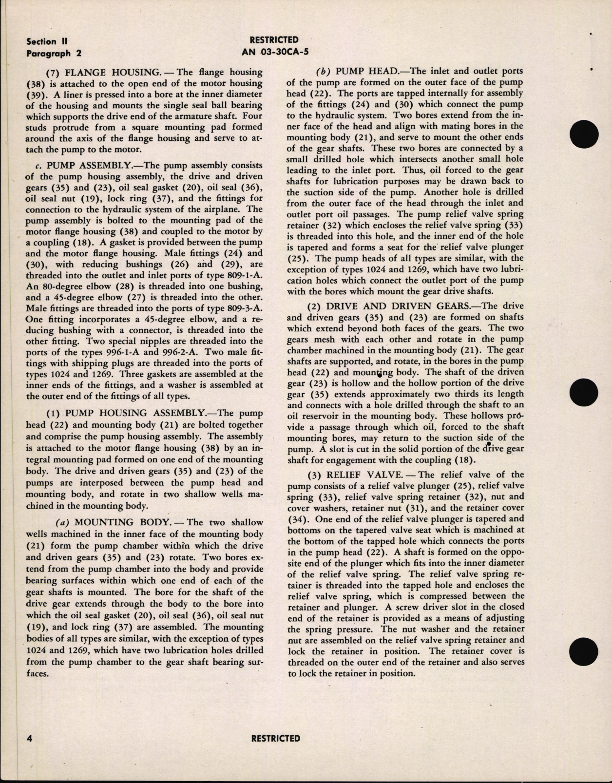 Sample page 8 from AirCorps Library document: Operation, Service, & Overhaul Inst w/ Parts Catalog for Motor Driven Hydraulic Gear Pumps