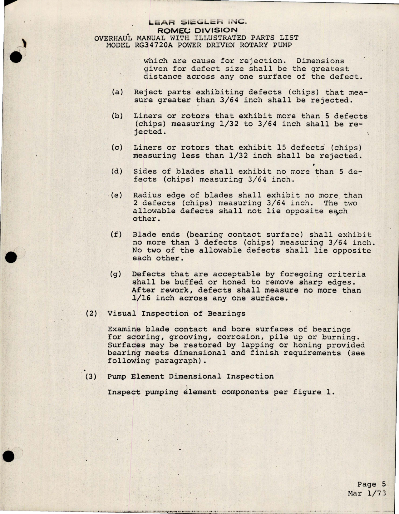 Sample page 7 from AirCorps Library document: Overhaul with Parts List for Power Driven Rotary Pump - Model RG34720A 