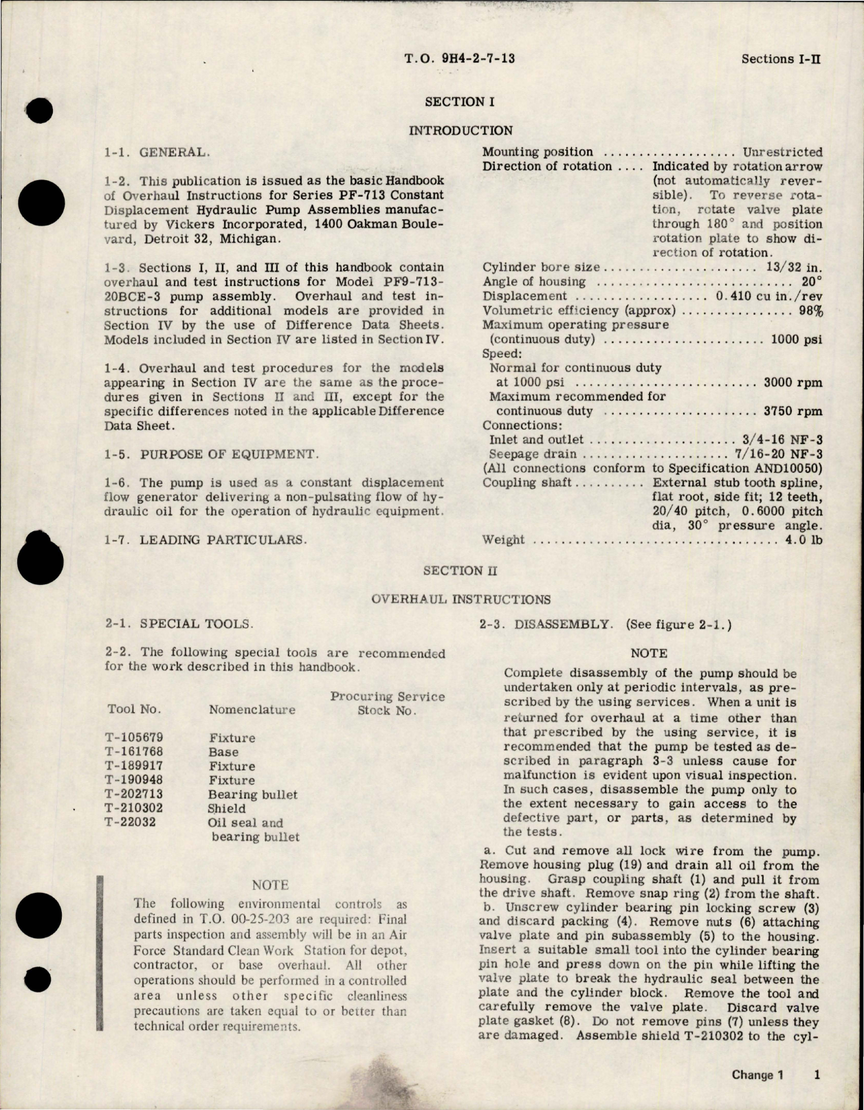 Sample page 5 from AirCorps Library document: Overhaul Instructions for Constant Displacement Hydraulic Pump Assemblies - PF-713 Series 
