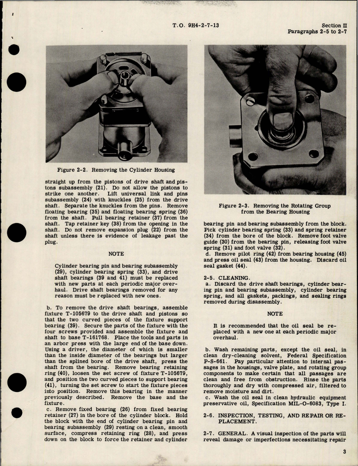 Sample page 7 from AirCorps Library document: Overhaul Instructions for Constant Displacement Hydraulic Pump Assemblies - PF-713 Series 