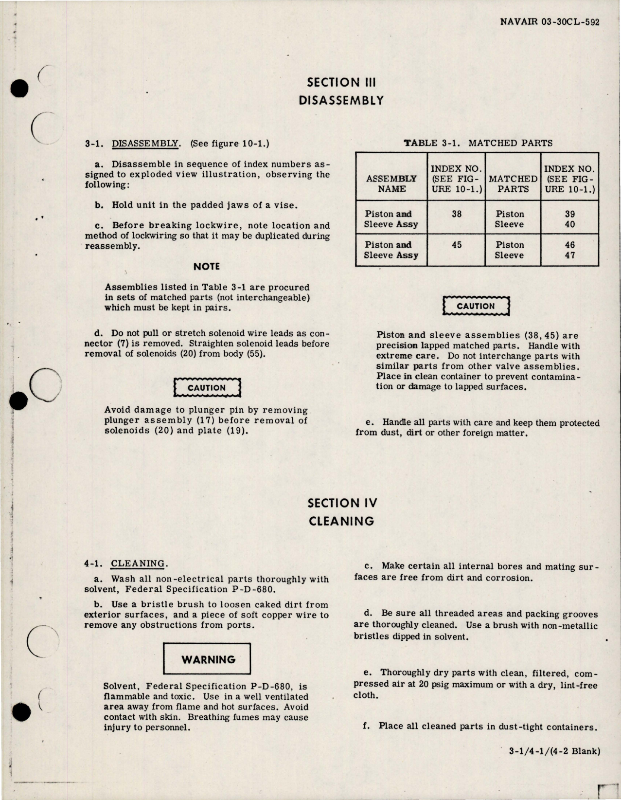 Sample page 7 from AirCorps Library document: Overhaul Instructions with Parts for Solenoid 4 Way Hydraulic Selector Valve w Manual Override 