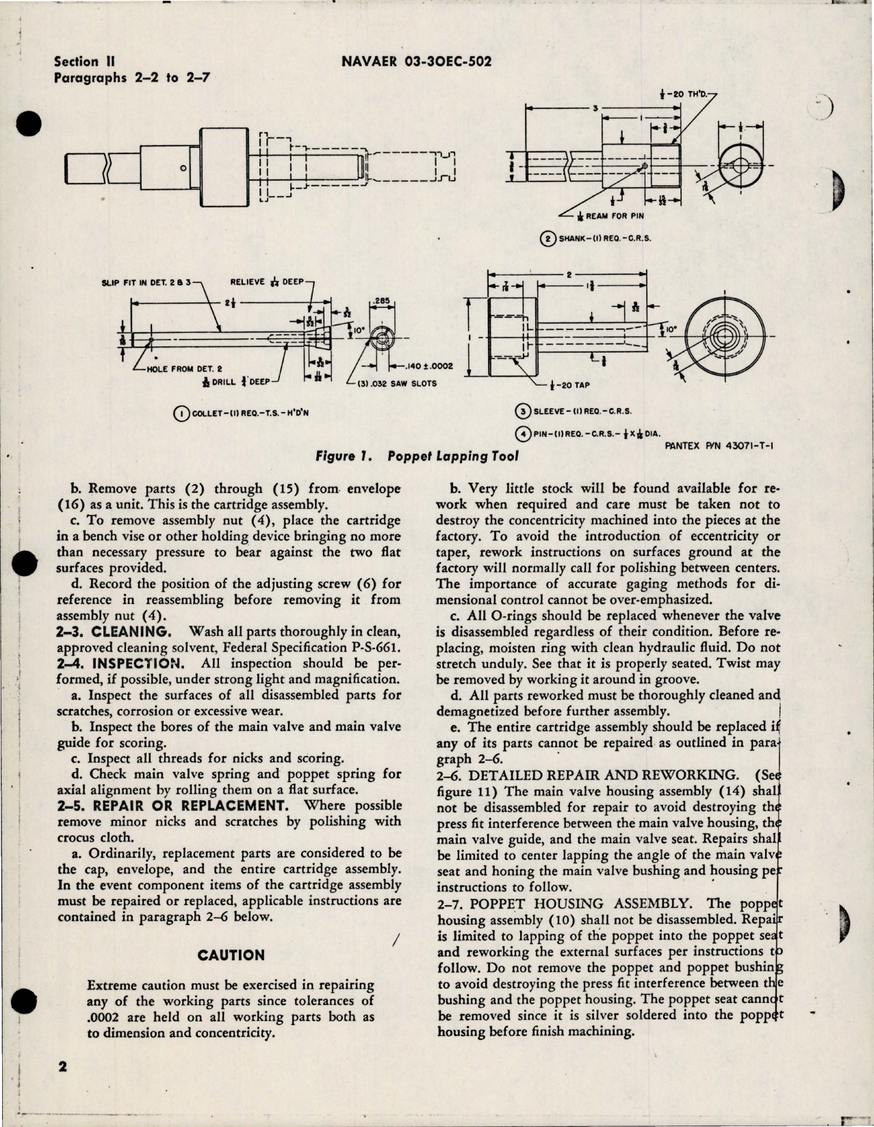 Sample page 5 from AirCorps Library document: Overhaul Instructions for Hydraulic Pressure Relief Valve
