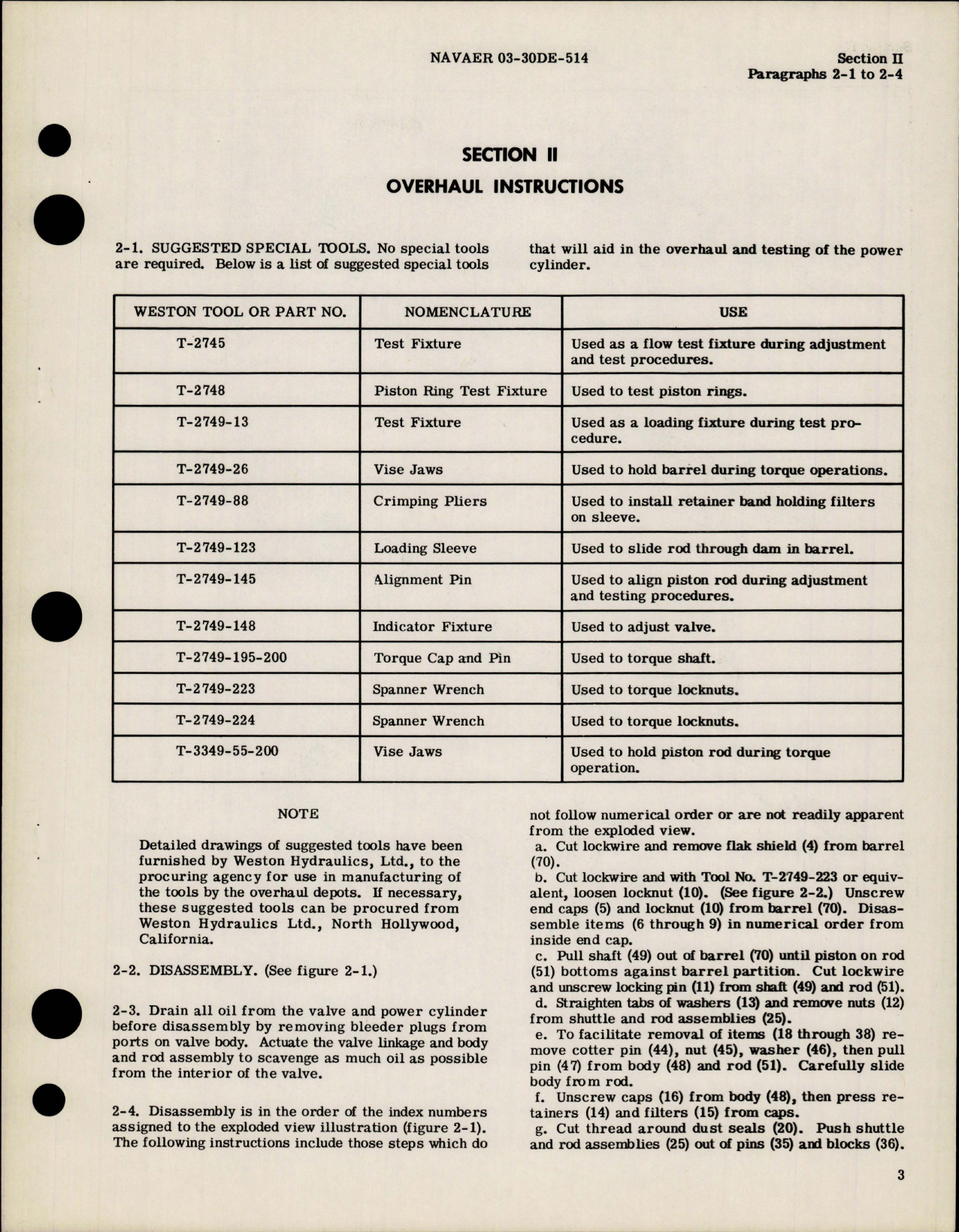 Sample page 7 from AirCorps Library document: Overhaul Instructions for Hydraulic Tandem Power Cylinder - Part 12680 