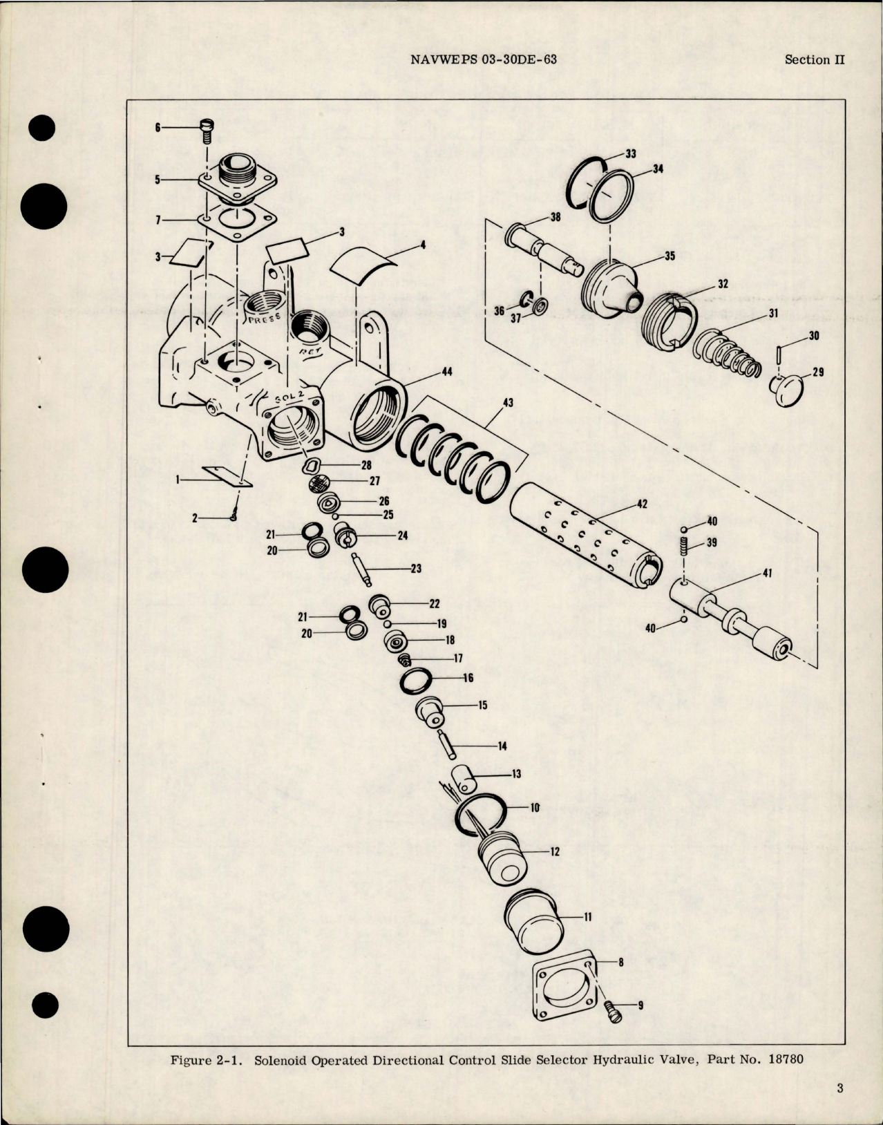 Sample page 5 from AirCorps Library document: Overhaul Instructions for Solenoid Operated Directional Control Slide Selector Hydraulic Valve 