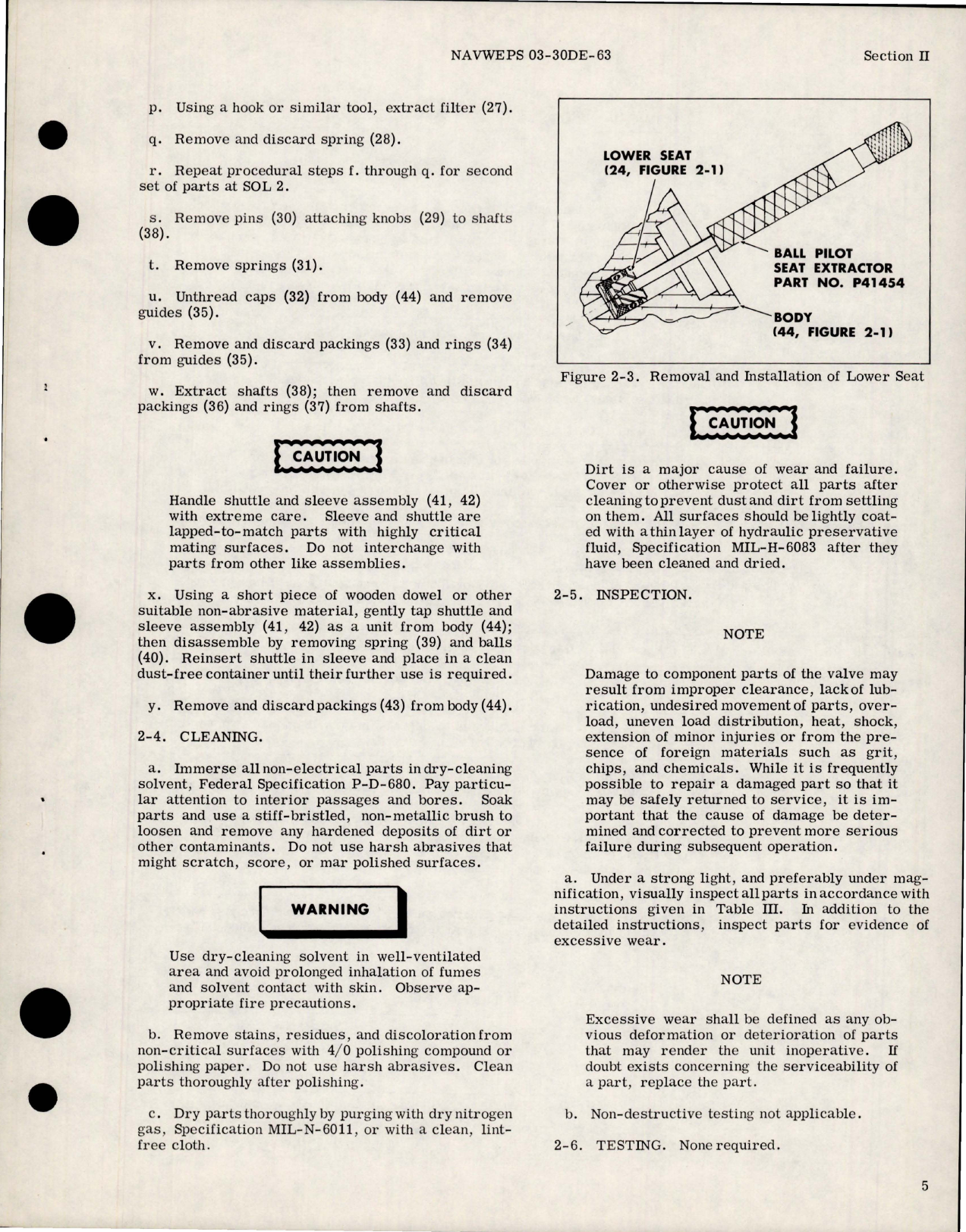 Sample page 7 from AirCorps Library document: Overhaul Instructions for Solenoid Operated Directional Control Slide Selector Hydraulic Valve 
