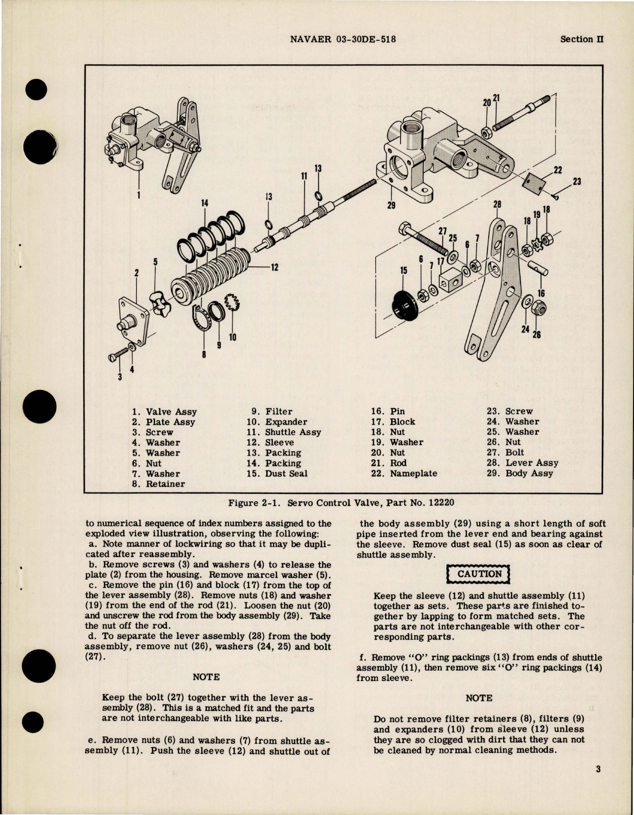 Sample page 5 from AirCorps Library document: Overhaul Instructions for Servo Control Valve - Part 12220 
