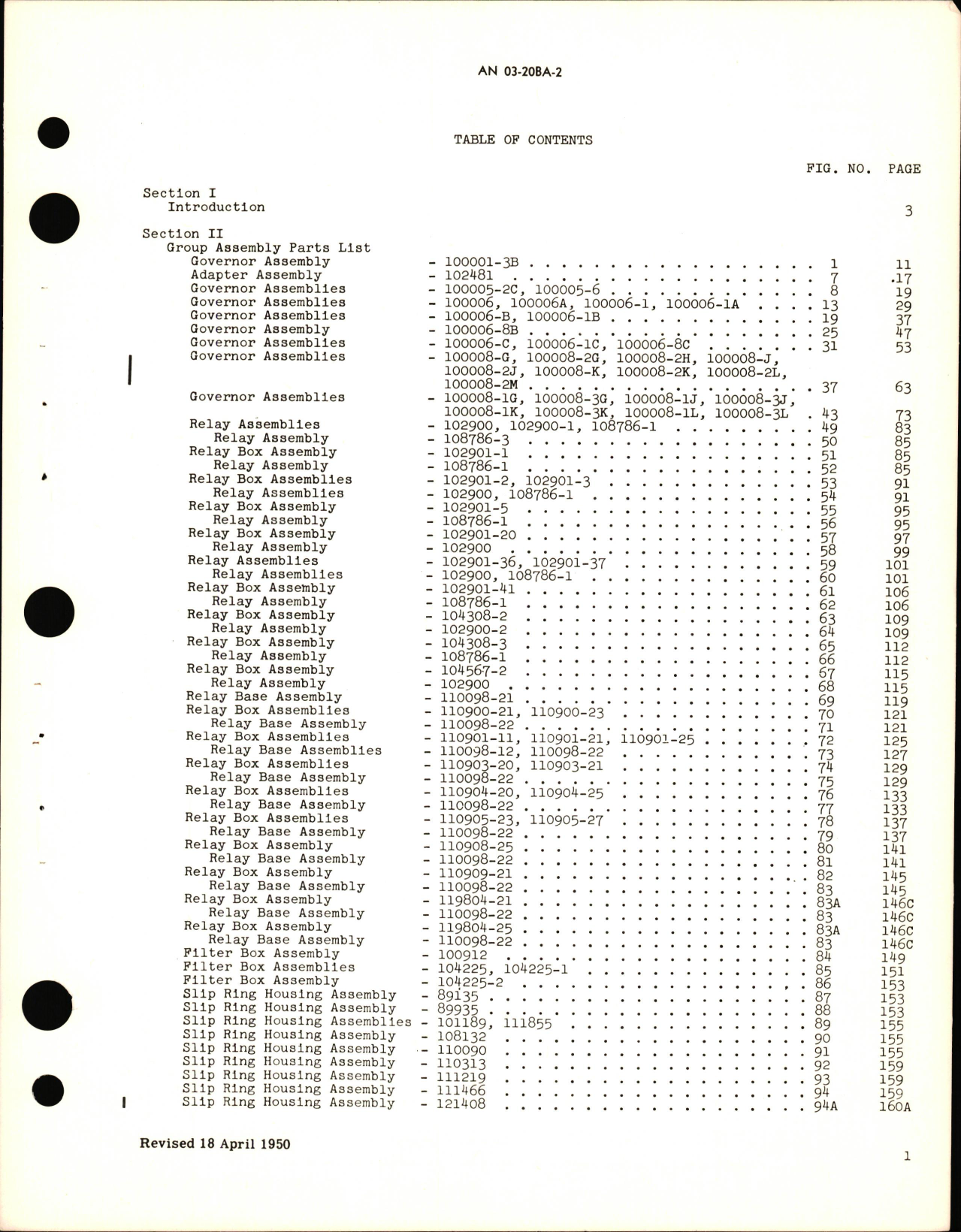 Sample page 5 from AirCorps Library document: Parts Catalog for Electric Propeller Governor & Propeller Controls