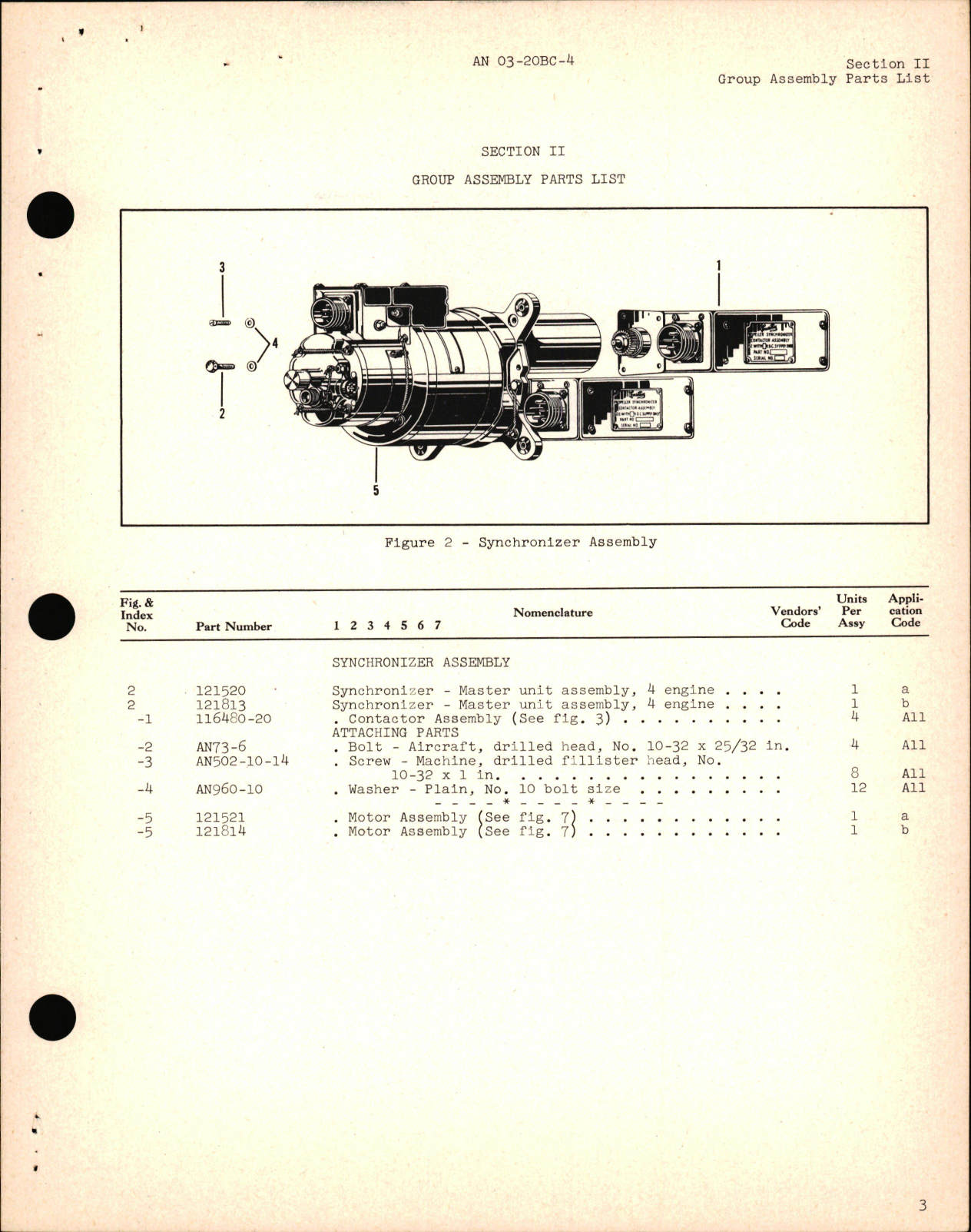 Sample page 7 from AirCorps Library document: Parts Catalog for Electric Propeller Control System