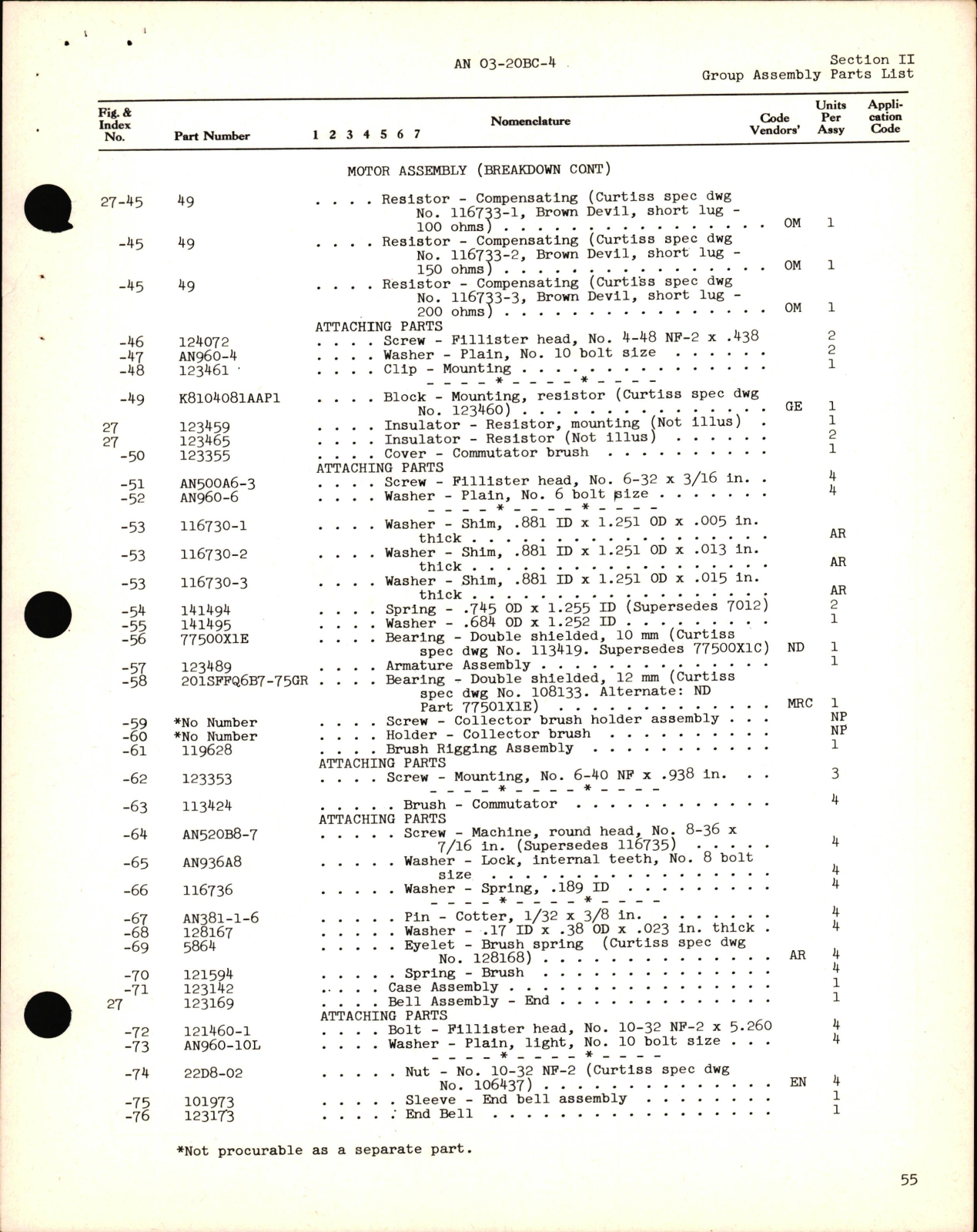 Sample page 7 from AirCorps Library document: Parts Catalog for Electric Propeller Control System