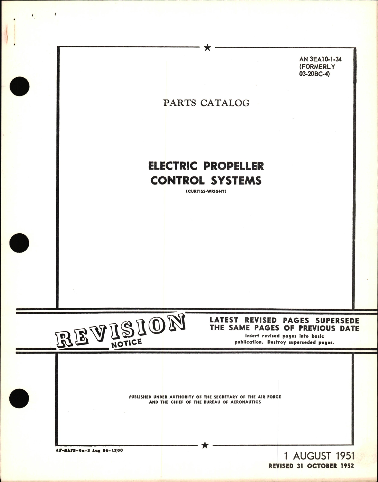 Sample page 1 from AirCorps Library document: Parts Catalog for Electric Propeller Control Systems