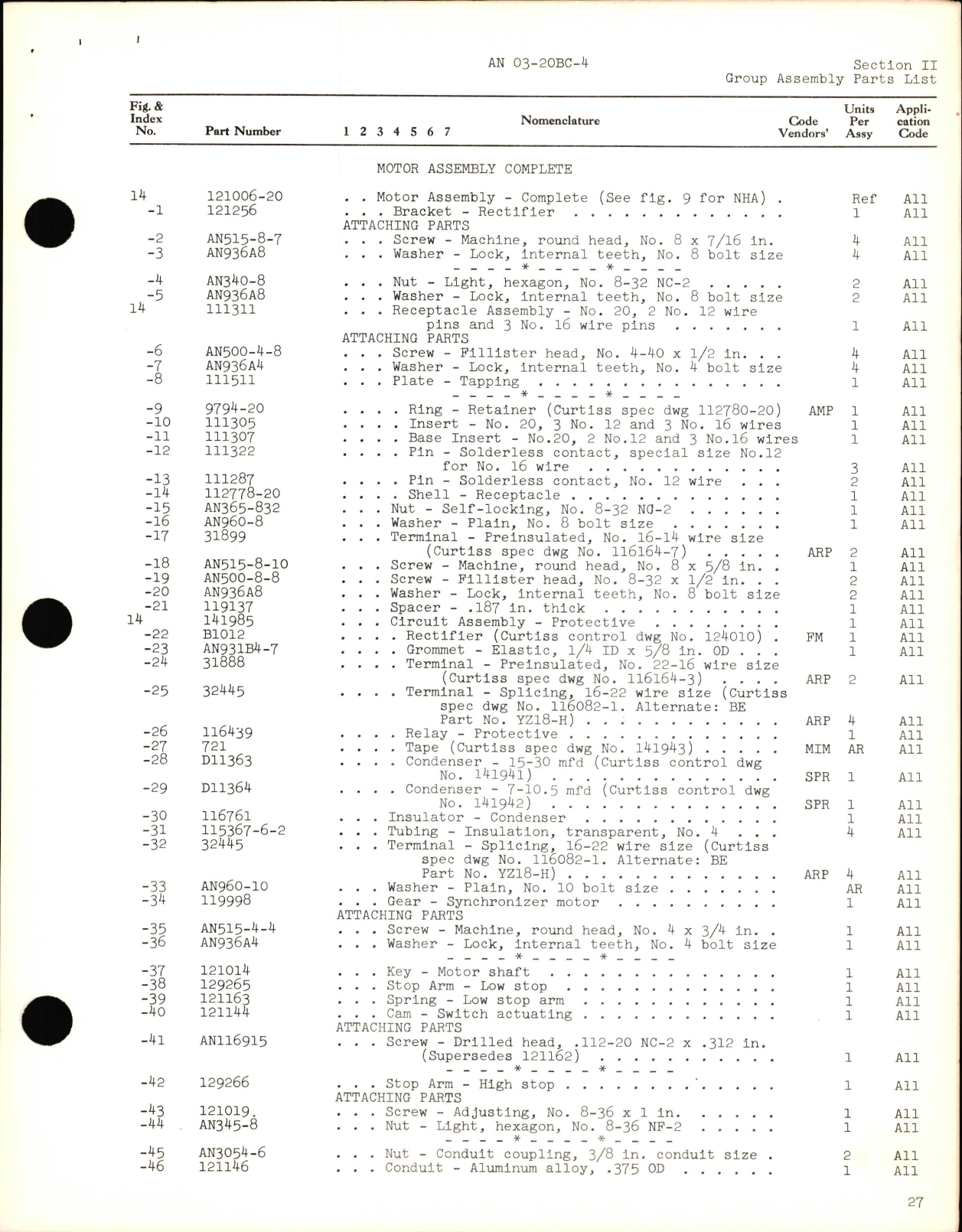 Sample page 5 from AirCorps Library document: Parts Catalog for Electric Propeller Control Systems