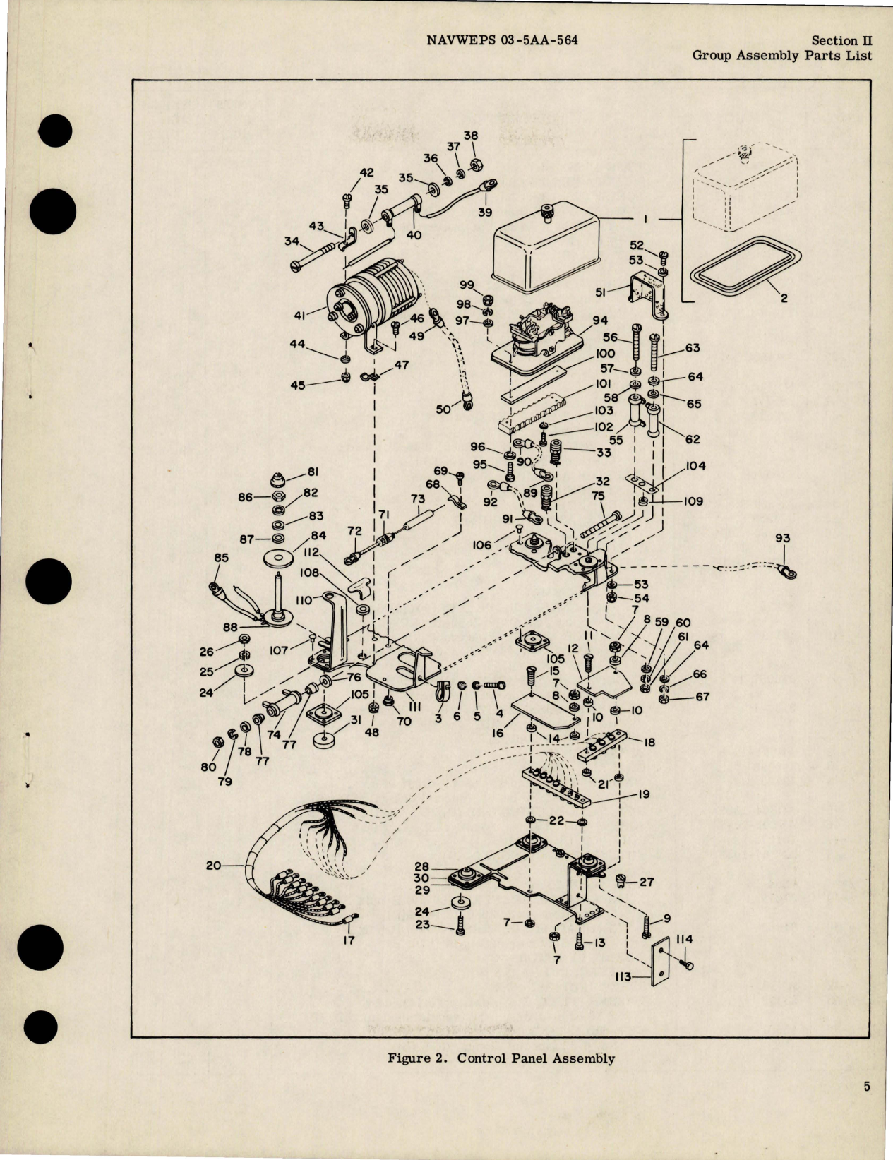 Sample page 7 from AirCorps Library document: Illustrated Parts Breakdown for Generator Control Panel - Types 1539-11-B and 1539-12-A 