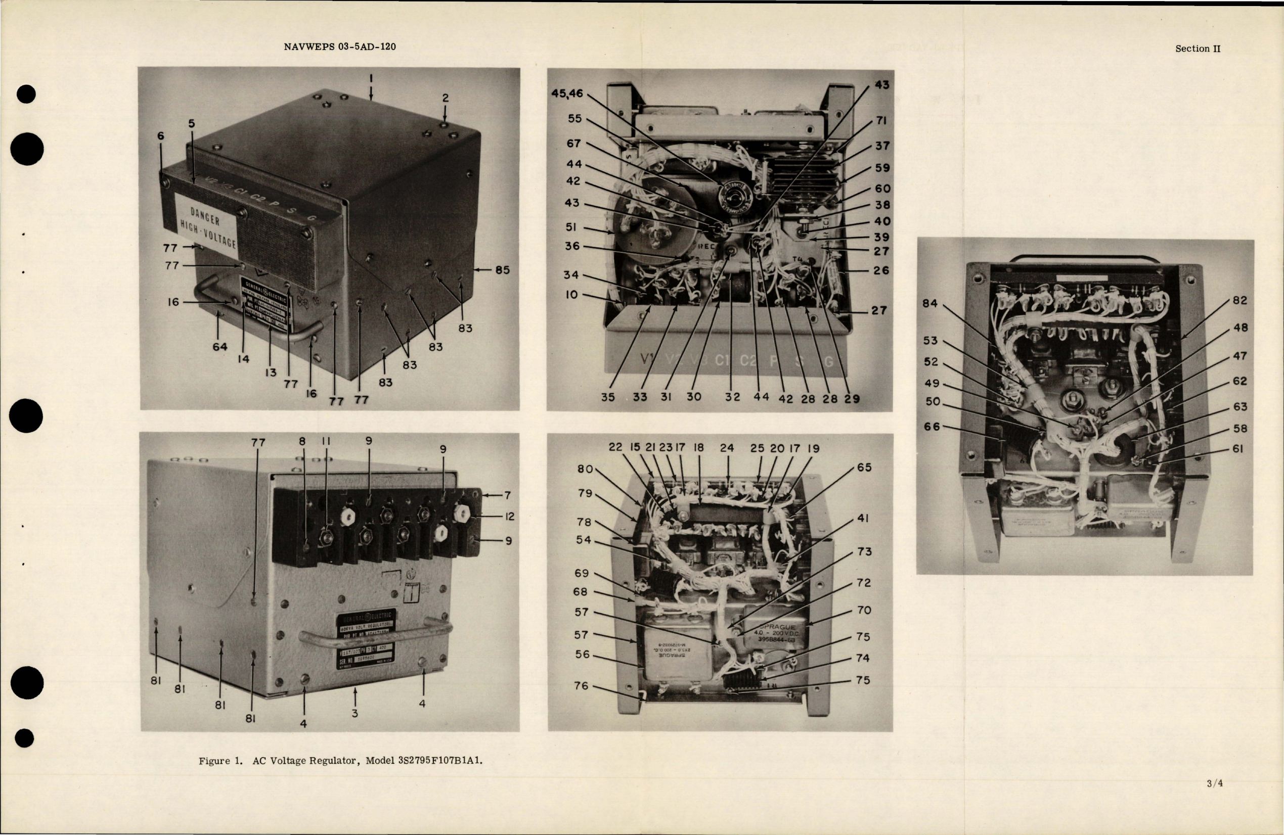 Sample page 5 from AirCorps Library document: Illustrated Parts Breakdown for AC Voltage Regulator - Model 3DS2795F107B1A1 