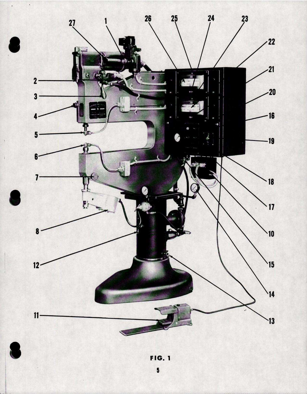 Sample page 7 from AirCorps Library document: Instruction Book for Hot Dimpling Machine - CP-450-EA 