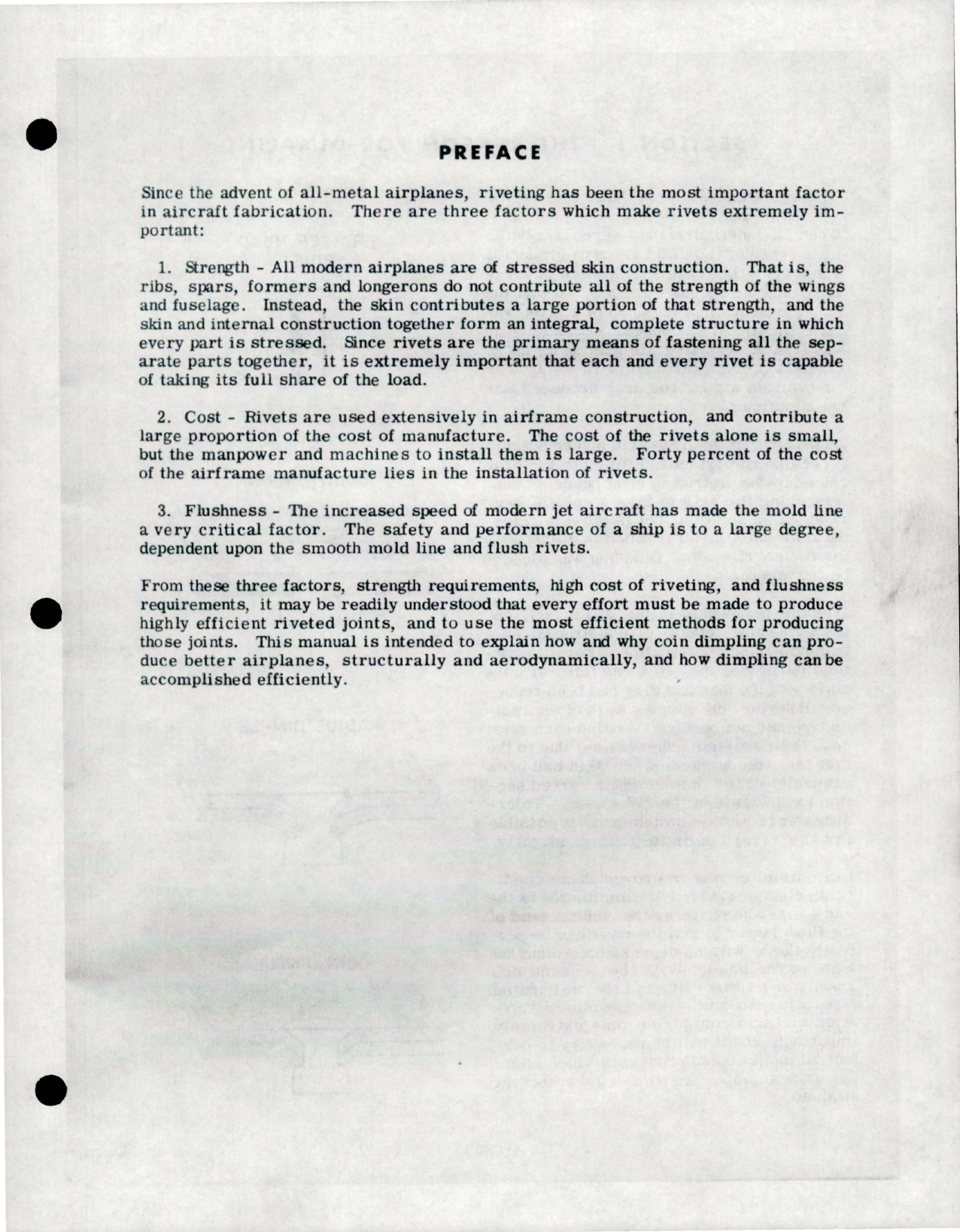 Sample page 7 from AirCorps Library document: Operators Manual for Coin Dimpling