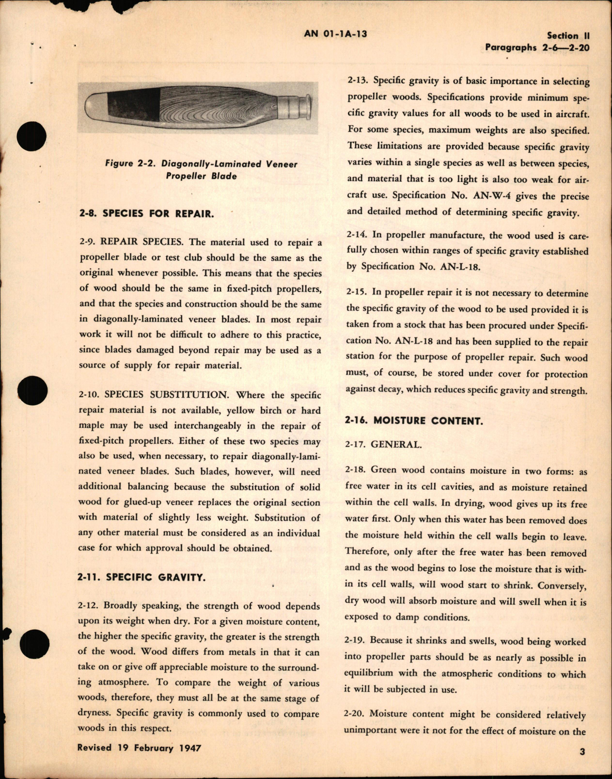 Sample page 7 from AirCorps Library document: Repair of Wood Propellers and Test Clubs